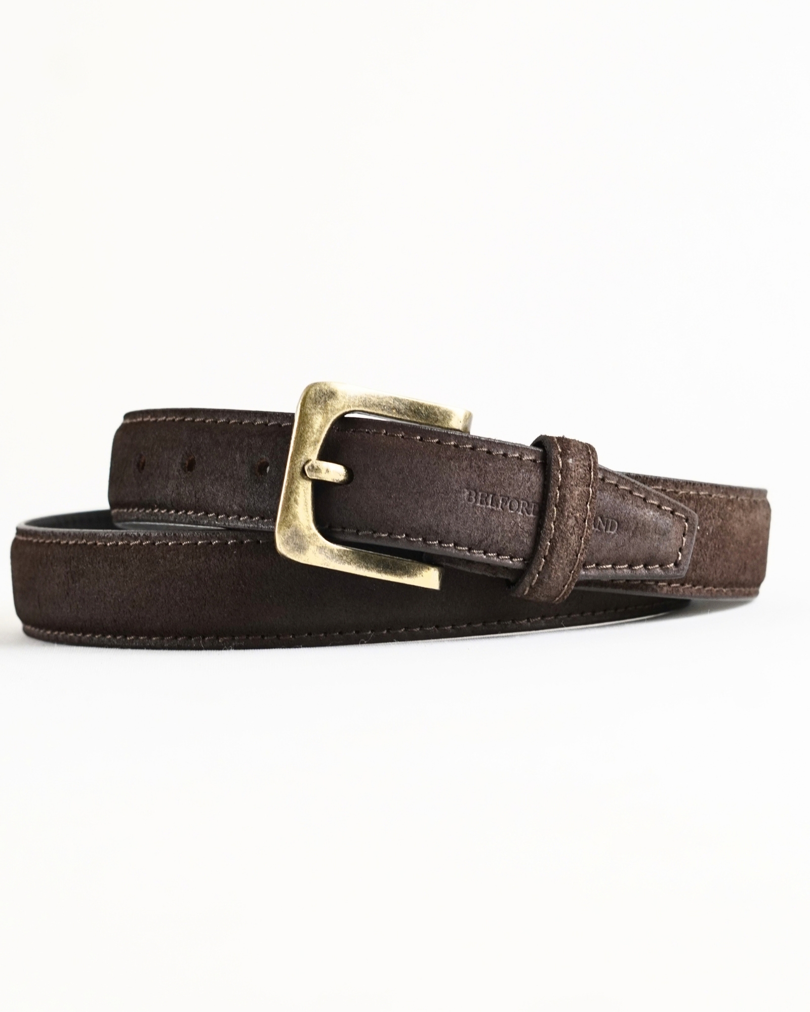 Milan Men's Original Leather Belt (Suede Tan) - 28-44 - Image 2