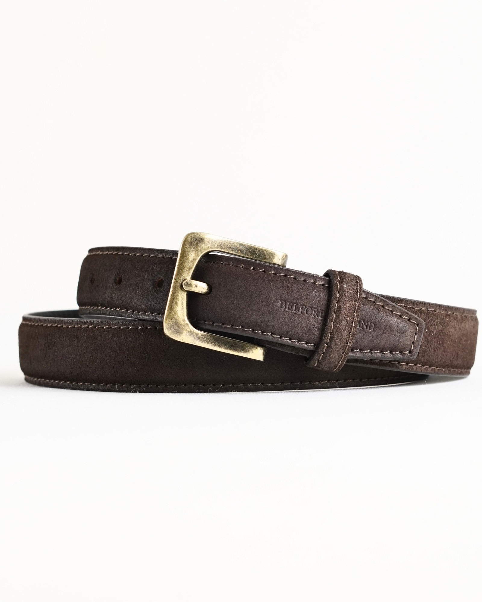 Milan Men's Original Leather Belt (Suede Tan) - 28-44 - Image 3