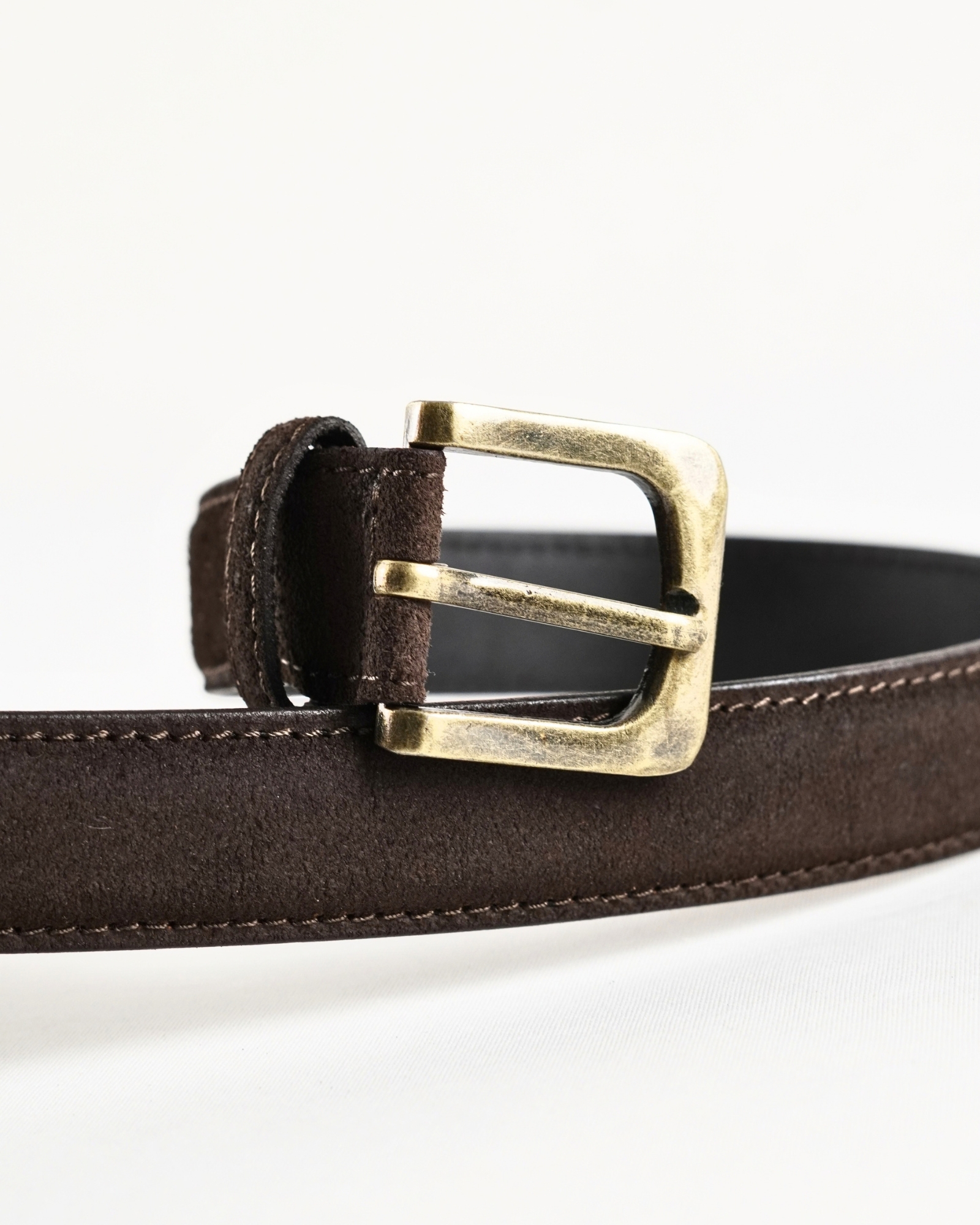 Milan Men's Original Leather Belt (Suede Tan) - 28-44 - Image 5