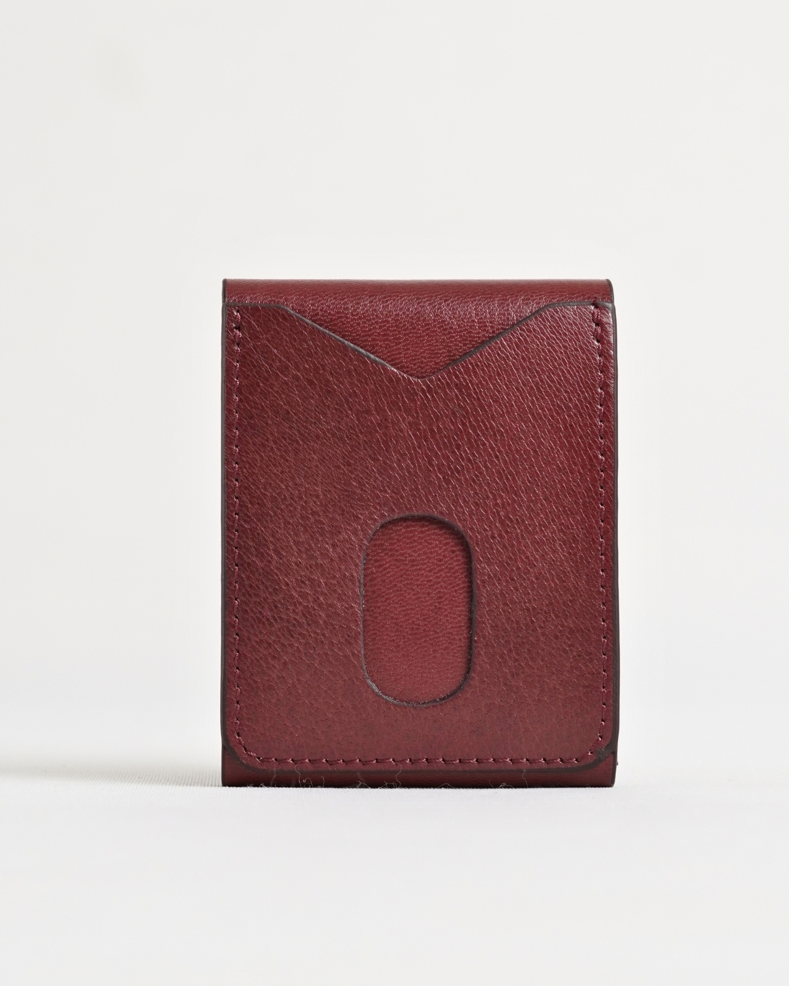 Milton - Men’s Original Leather Minimalist Wallet (Luxury Cherry) - Image 2