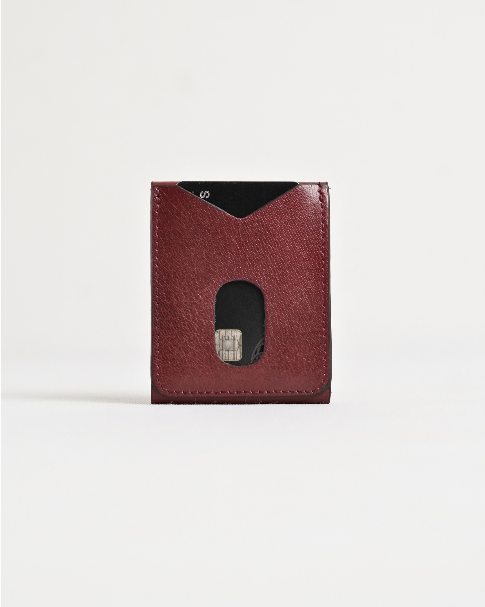 Milton - Men’s Original Leather Minimalist Wallet (Luxury Cherry) - Image 8