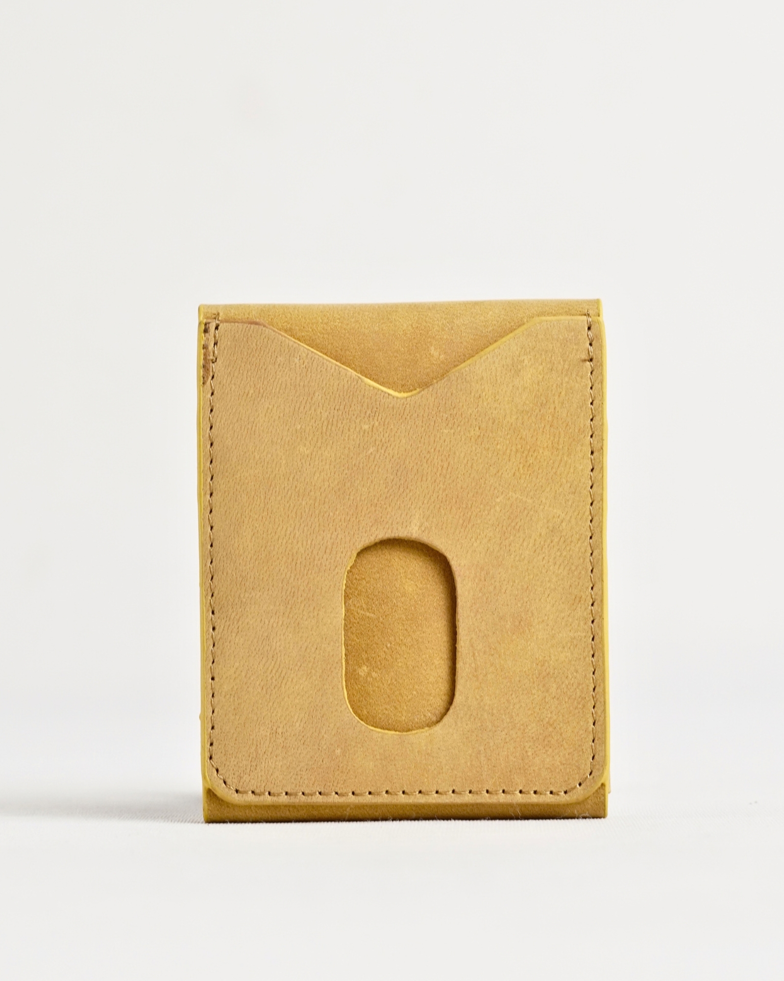 Milton - Men’s Original Leather Minimalist Wallet (Rugged Tan) - Image 3