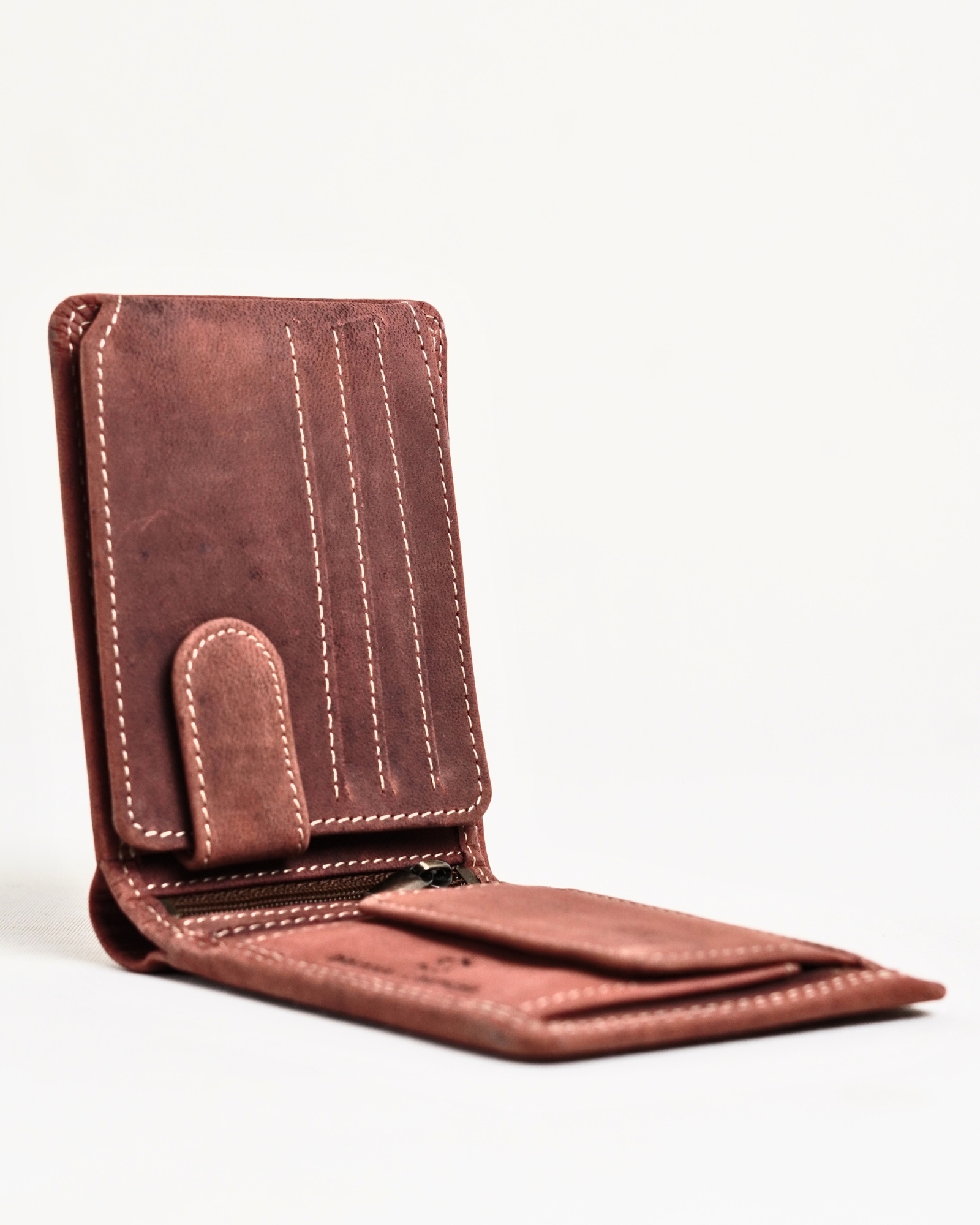 Cambridge - Men’s Original Leather Wallet (Vintage Brown) - Image 2