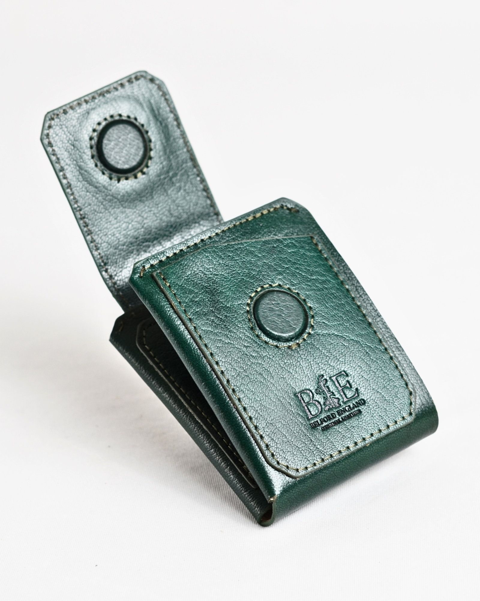 Columbia (Sleek Series) - Men’s Original Leather Wallet (Lux Green) - Image 4
