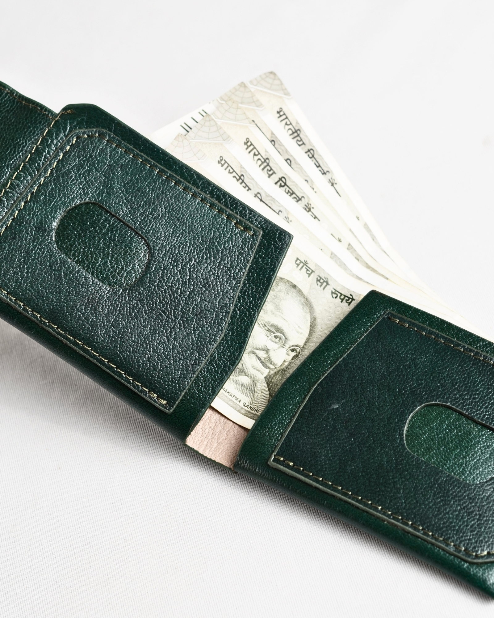 Columbia (Sleek Series) - Men’s Original Leather Wallet (Lux Green) - Image 6