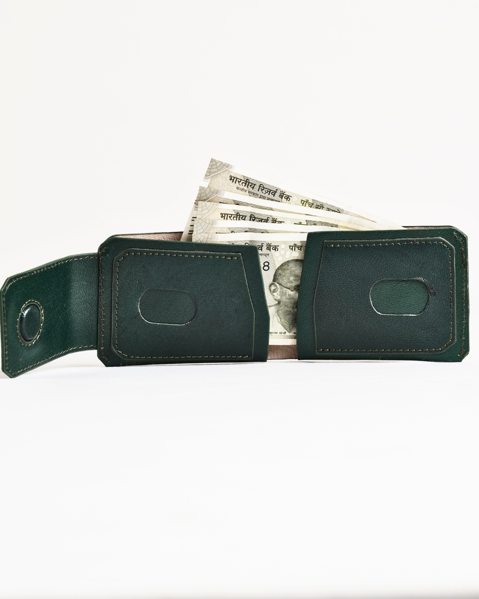 Columbia (Sleek Series) - Men’s Original Leather Wallet (Lux Green) - Image 7