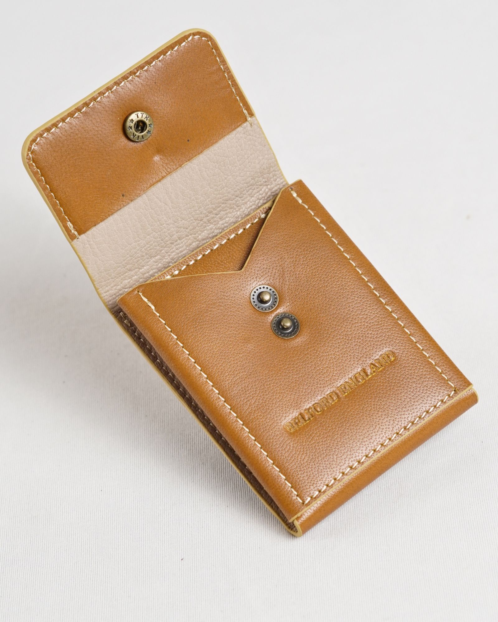 Milton - Men’s Original Leather Minimalist Wallet (Rich Tan) - Image 5