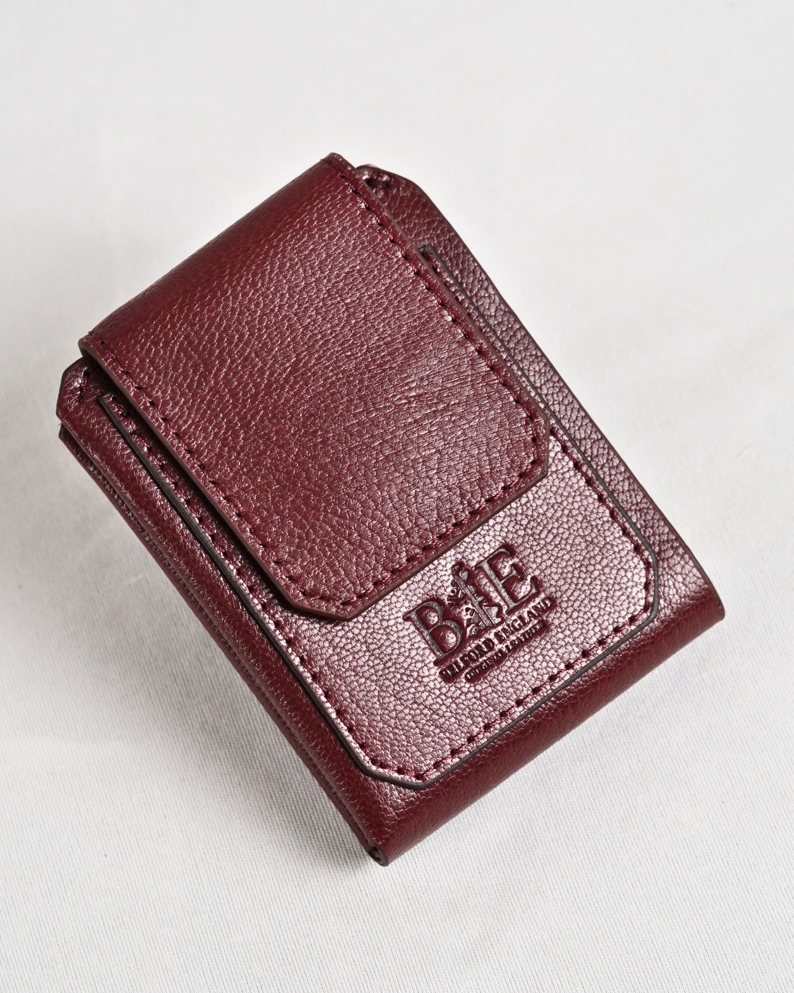 Columbia (Sleek Series) - Men’s Original Leather Wallet (Lux Cherry) - Image 3
