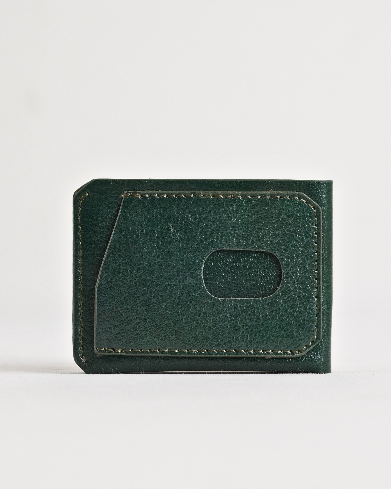 Rome (Minimalist) - Men’s Original Leather Wallet (Lux Green) - Image 3