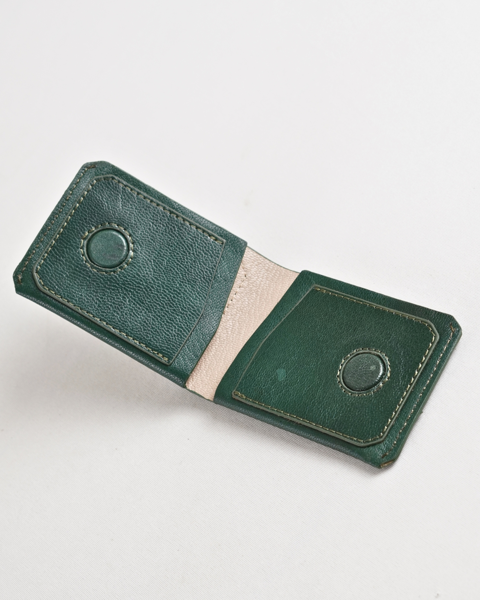 Rome (Minimalist) - Men’s Original Leather Wallet (Lux Green) - Image 7