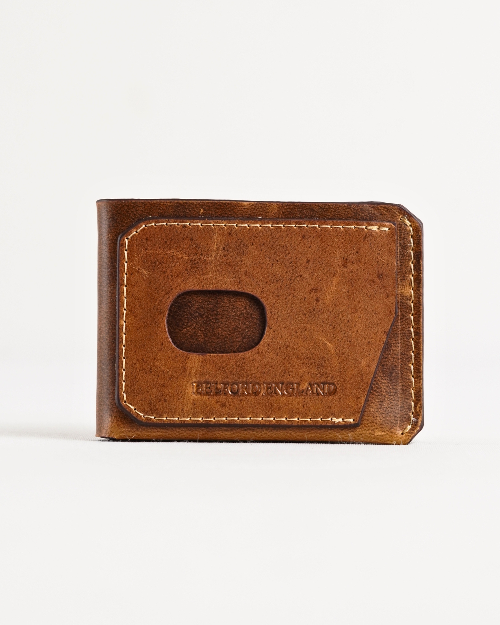 Rome (Minimalist) - Men’s Original Leather Wallet (Robust Brown) - Image 4
