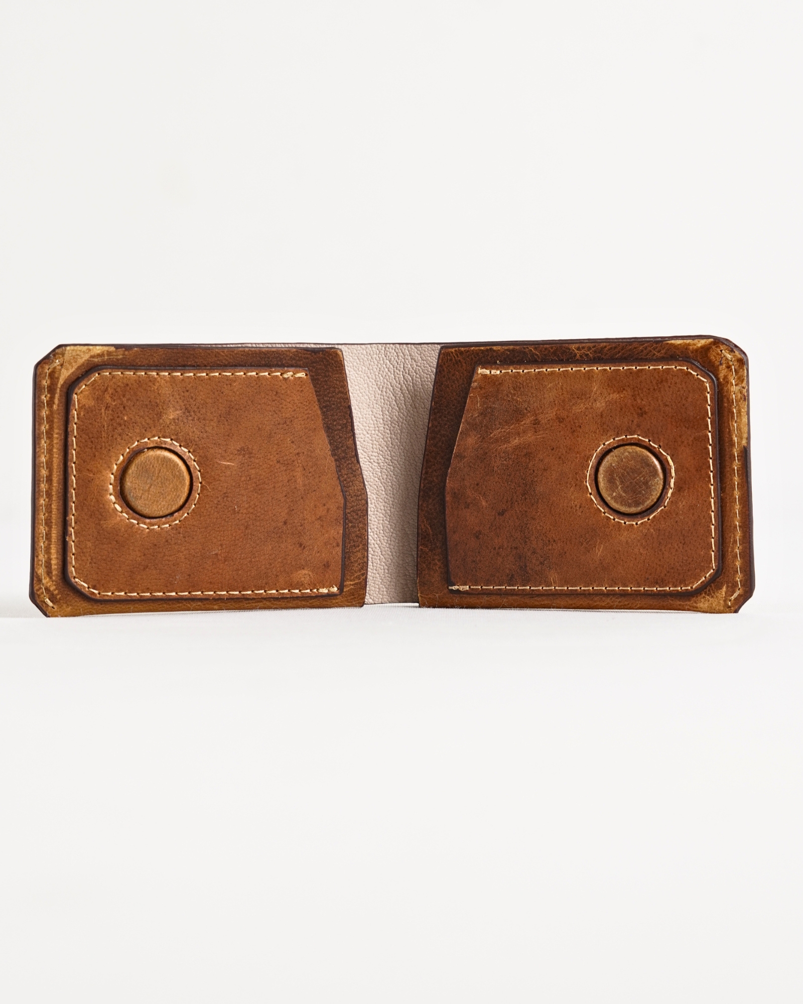 Rome (Minimalist) - Men’s Original Leather Wallet (Robust Brown) - Image 6