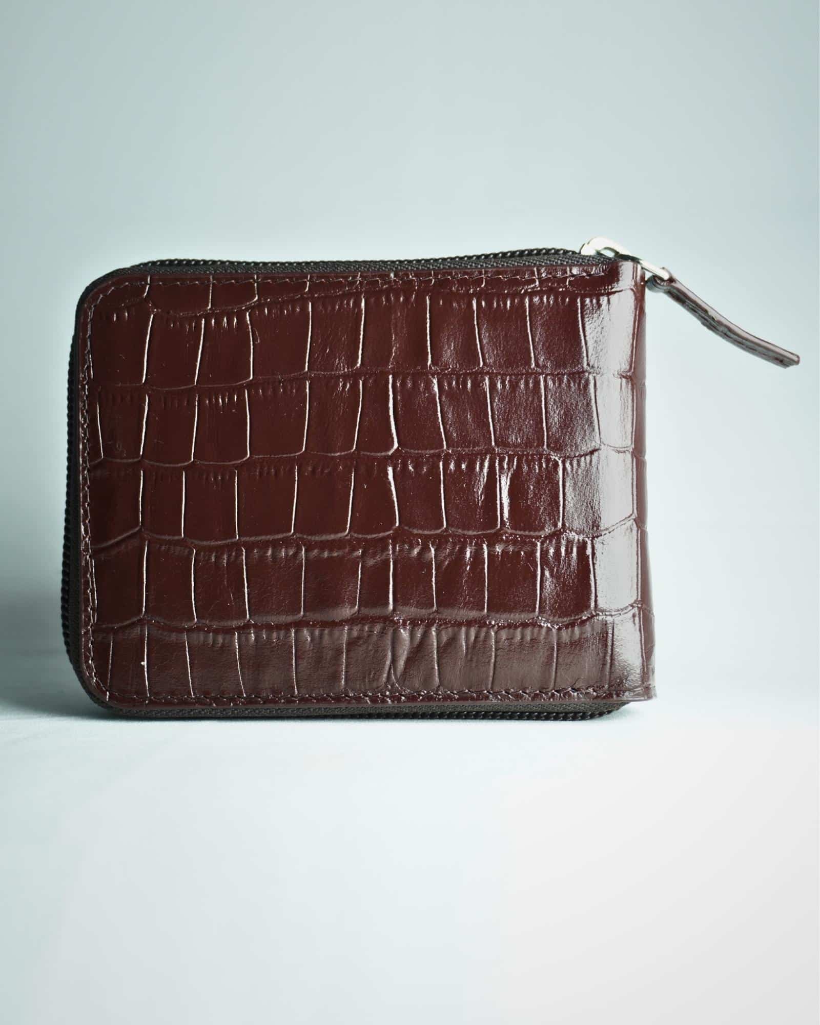 Luxury Series Men's Original Leather Wallet - Cherry - Image 3