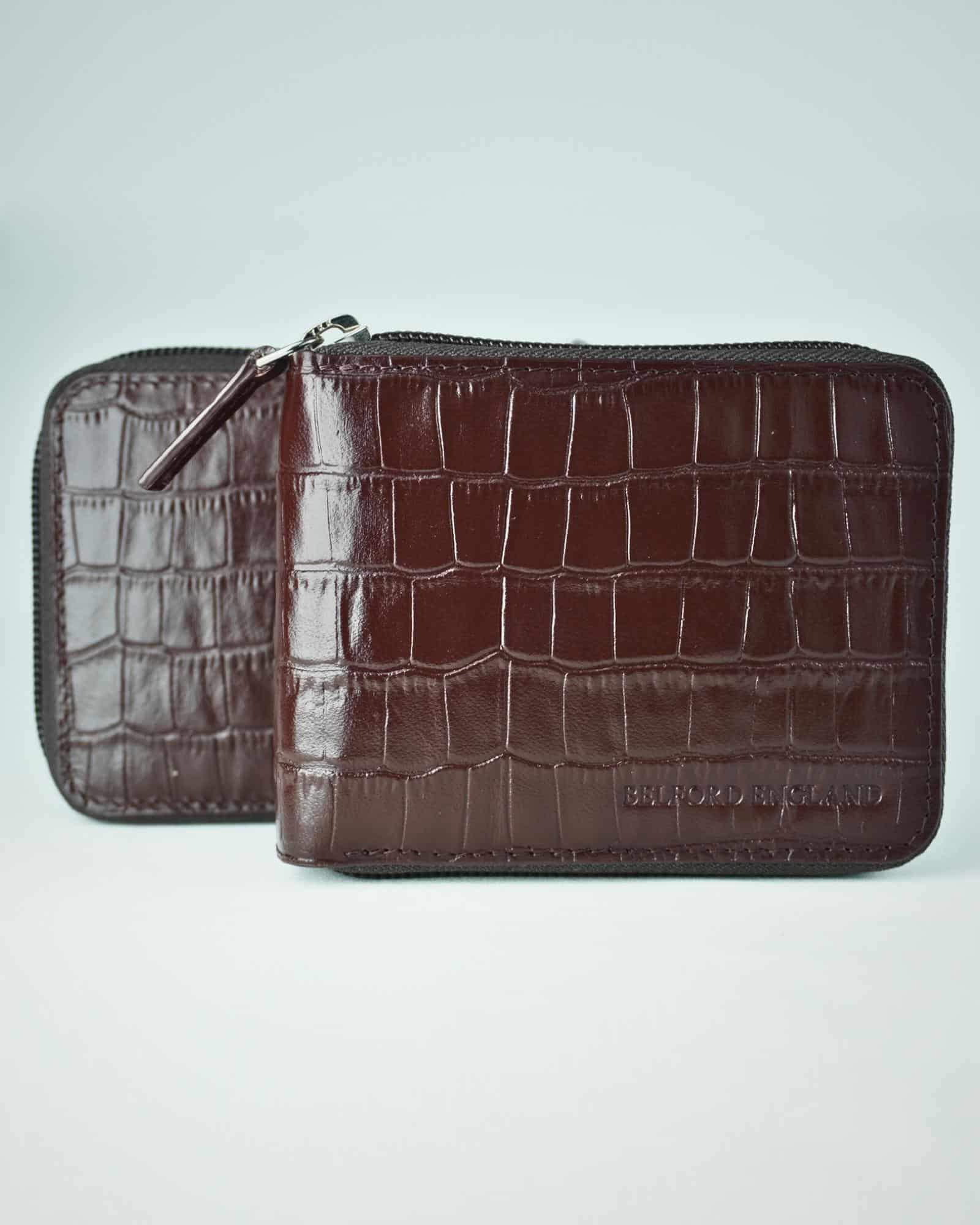 Luxury Series Men's Original Leather Wallet - Cherry - Image 4