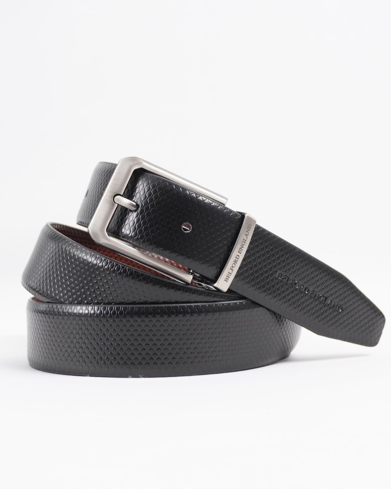 Arsenal Men's Original Leather Belt  Reversible (Black & Brown) - 28-44 - Image 2