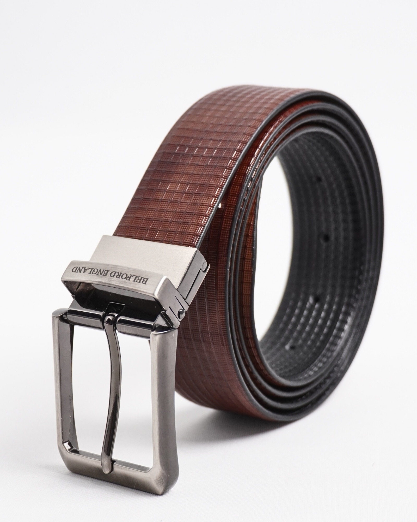 Torino Men's Original Leather Belt  Reversible (Black & Brown) - 28-44 - Image 4