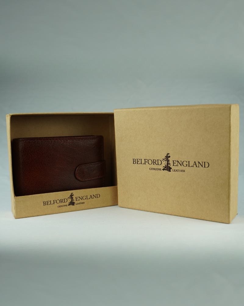 Yorkshire Men’s Original Leather Wallet (Cherry & Brown Blend) - Image 4
