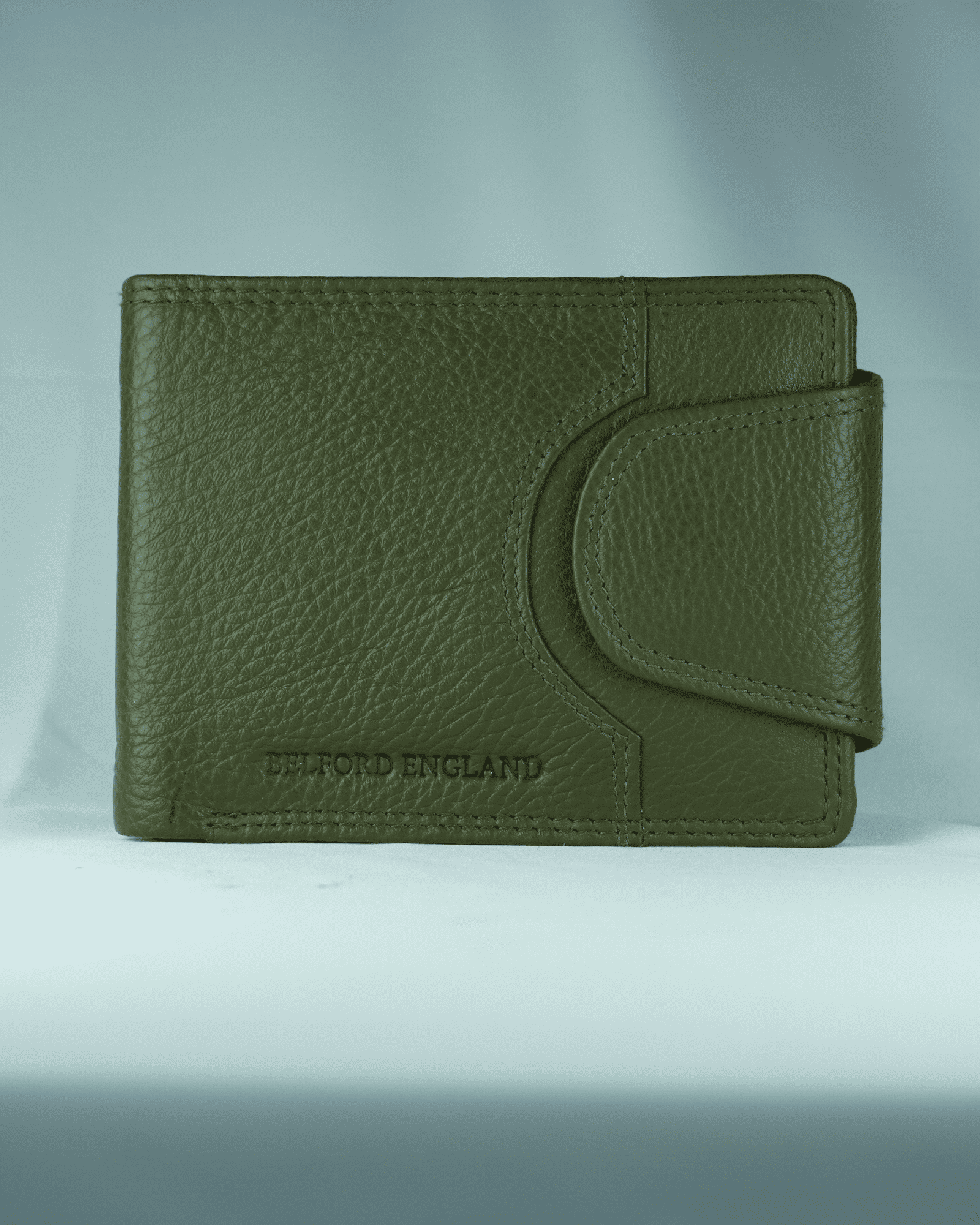 Commando Men’s ORIGINAL LEATHER Wallet | RFID PROTECTED (Military Green)