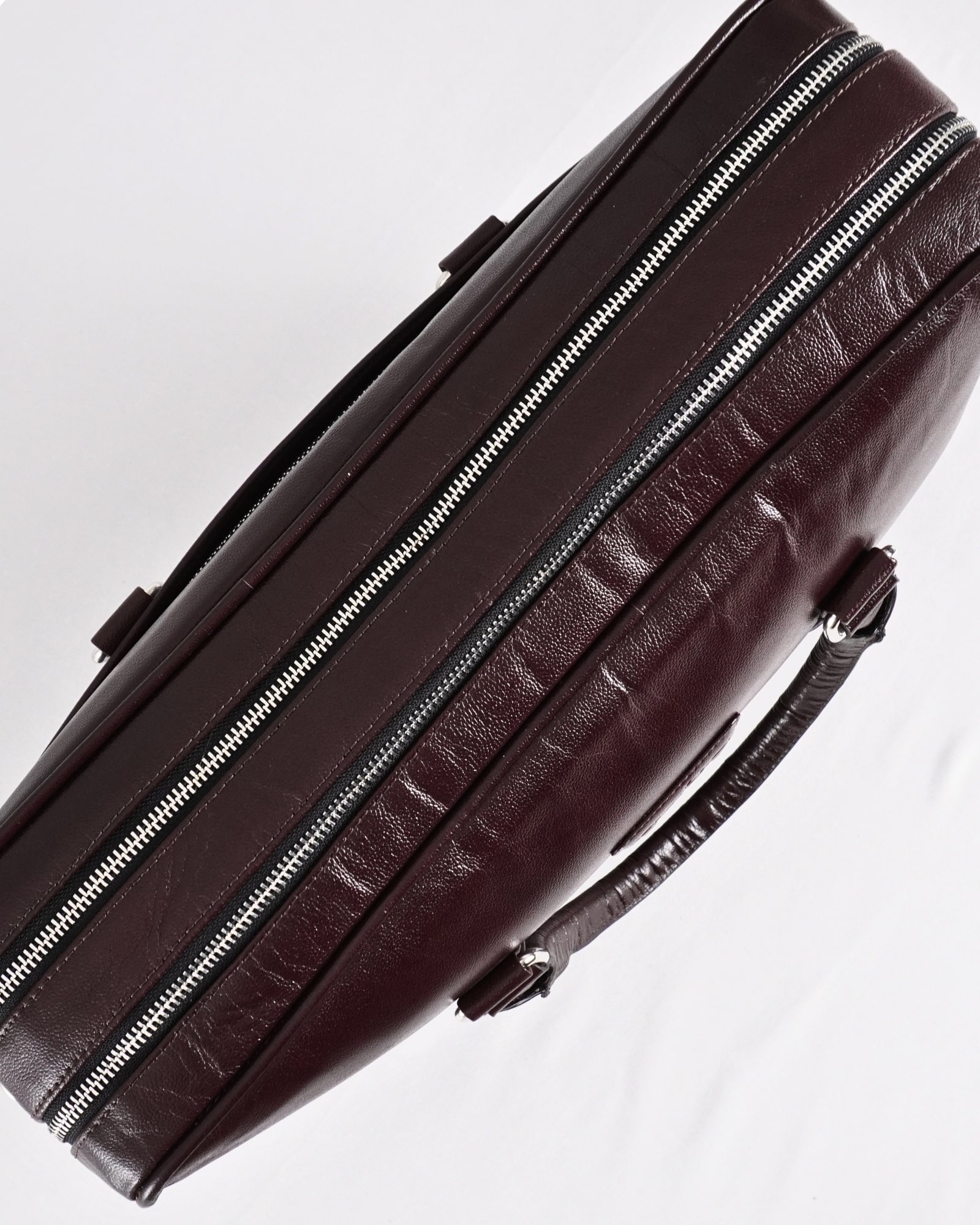 Executive Men's Original Leather Briefcase (Luxury Cherry) - Image 4