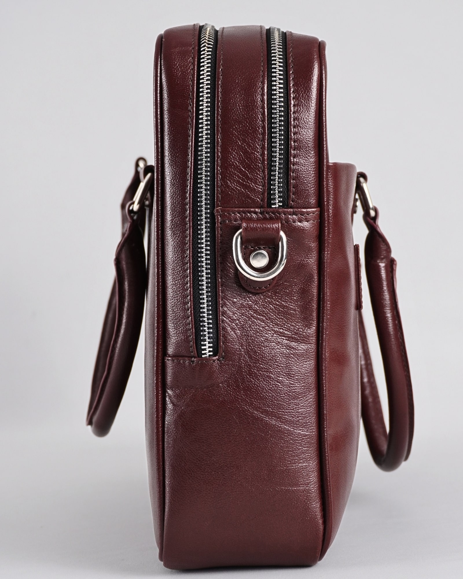 Executive Men's Original Leather Briefcase (Rich Brown) - Image 4