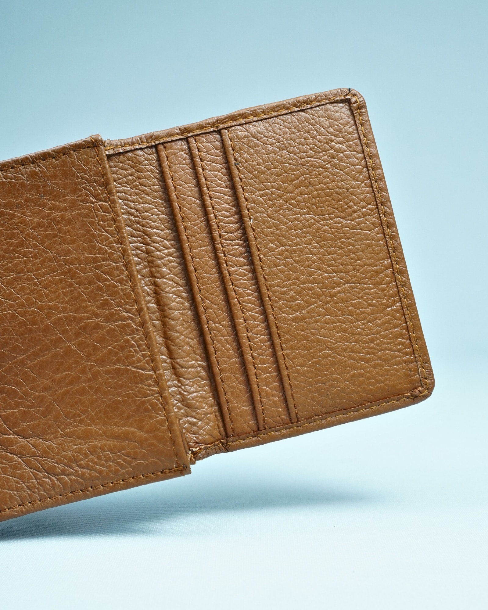 Doncaster - Men’s Original Leather (Sleek Design Wallet) - Tan - Image 2