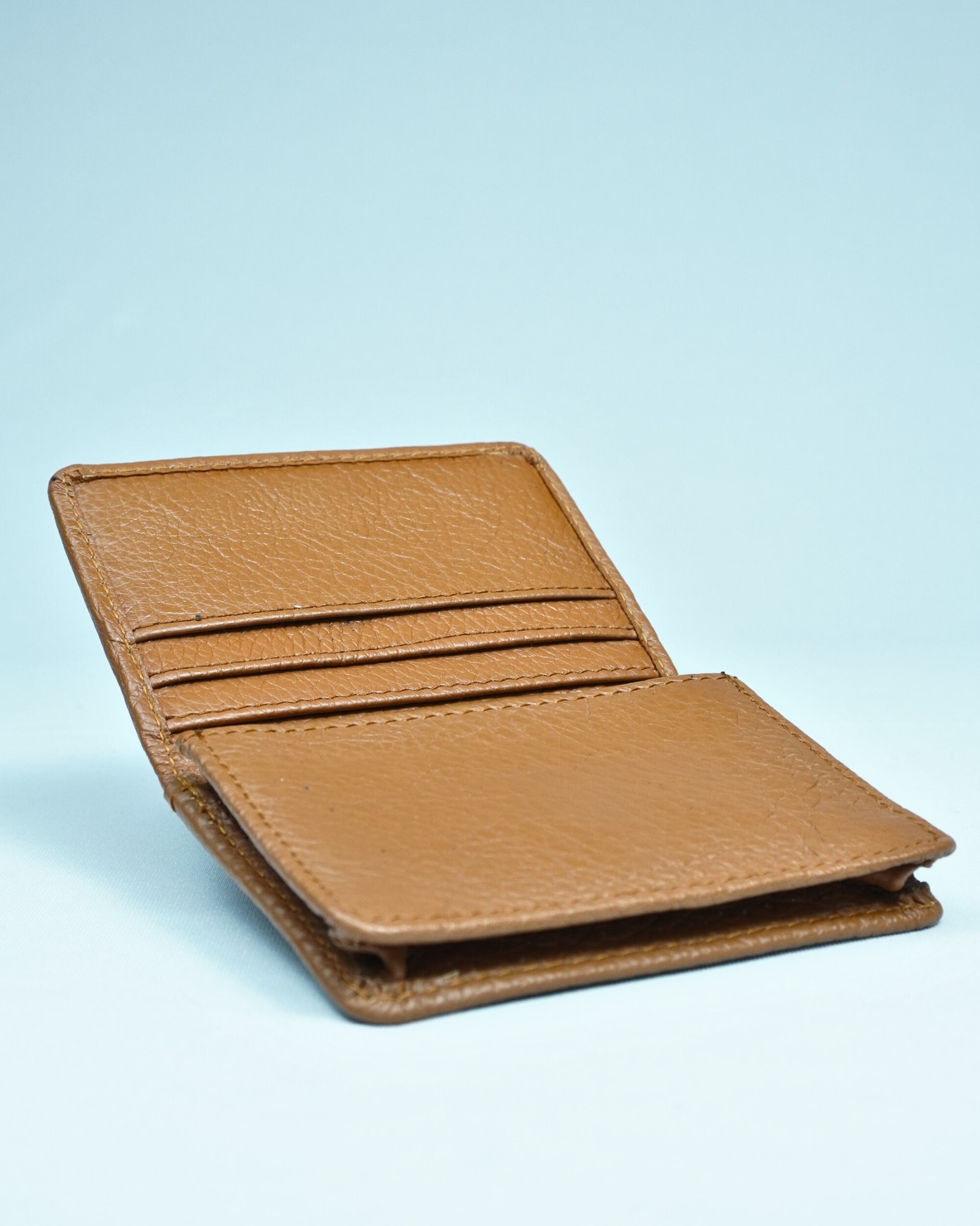 Doncaster - Men’s Original Leather (Sleek Design Wallet) - Tan - Image 3