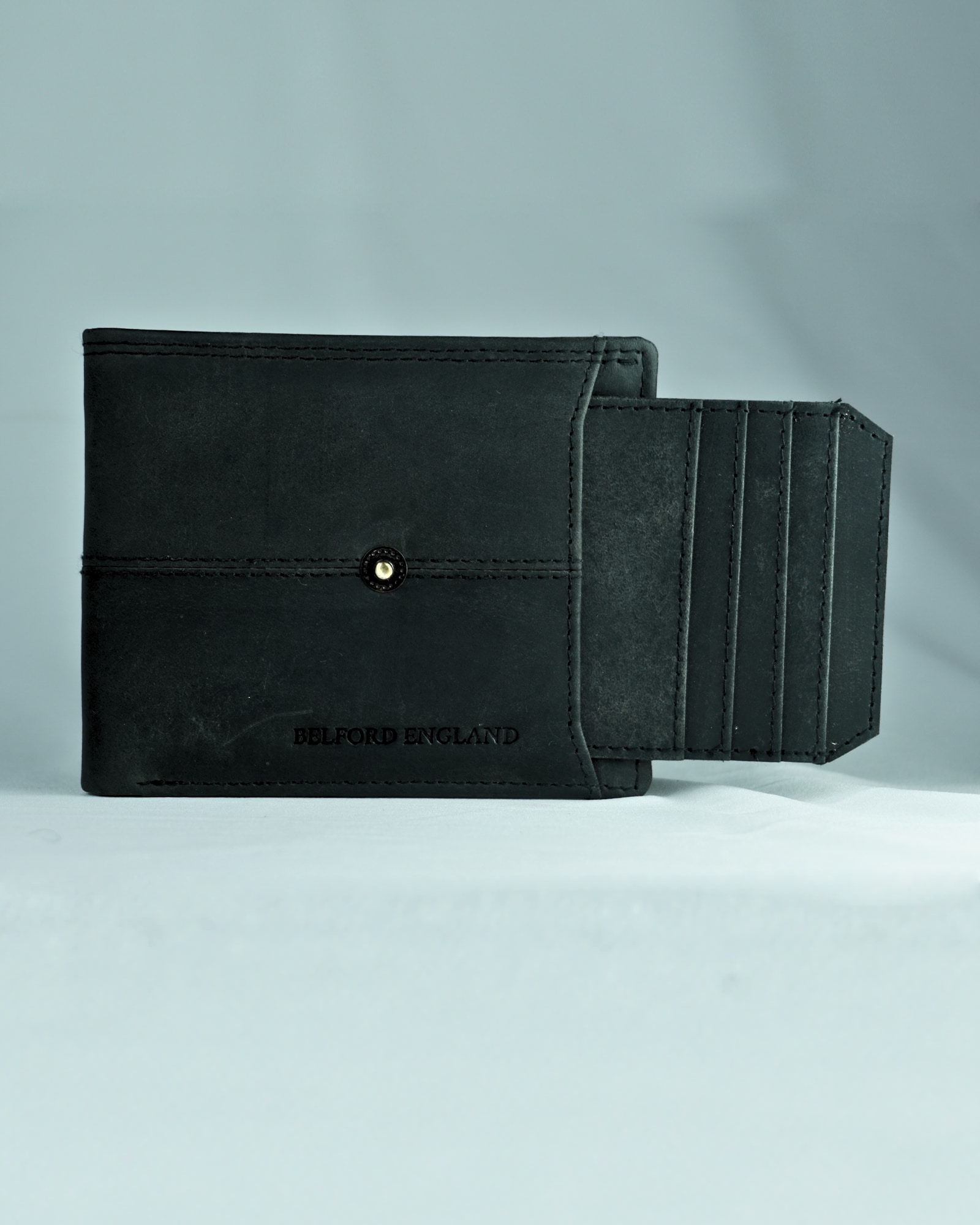 Ontario Men’s Original Leather Wallet (Vintage Black) - Image 3