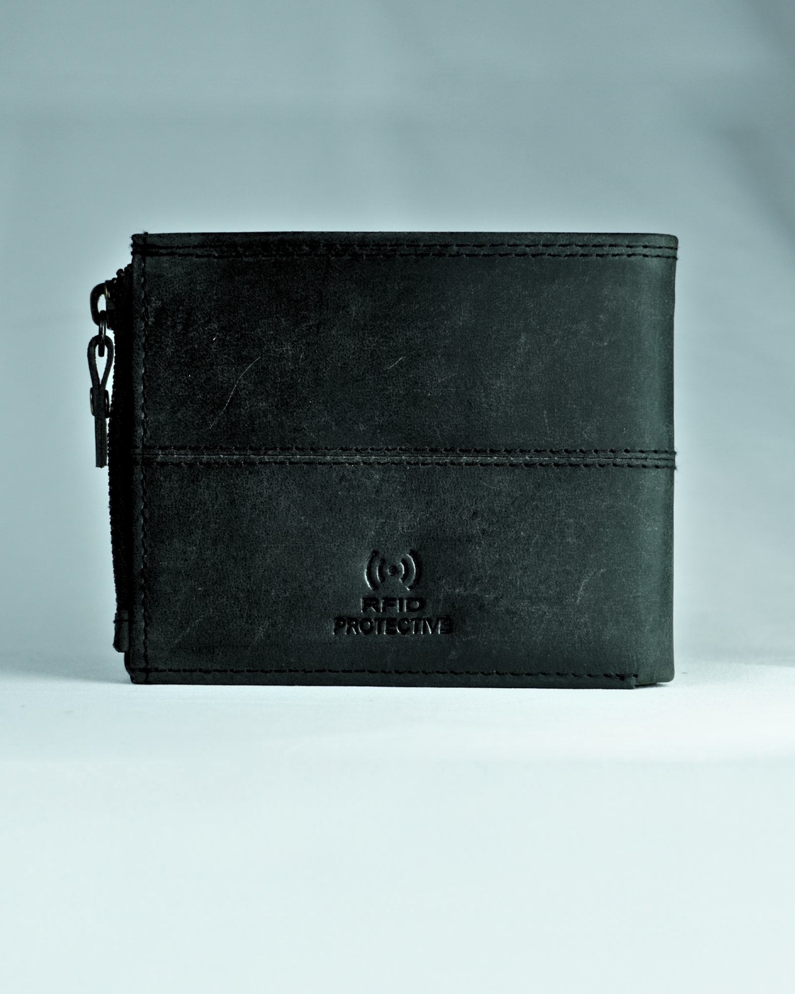 Ontario Men’s Original Leather Wallet (Vintage Black) - Image 5