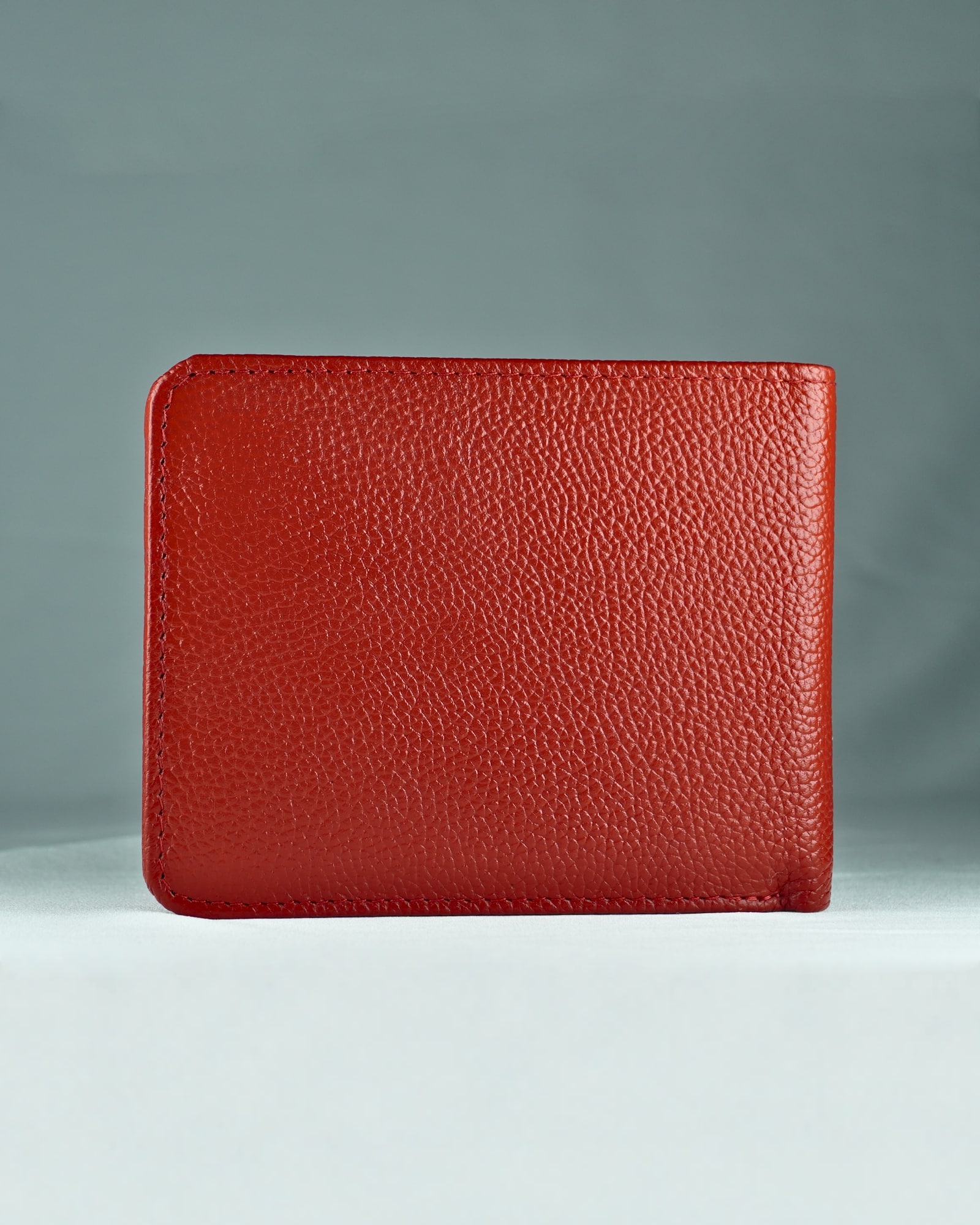 Redburry Men’s Original Leather Wallet (Red) - Image 6