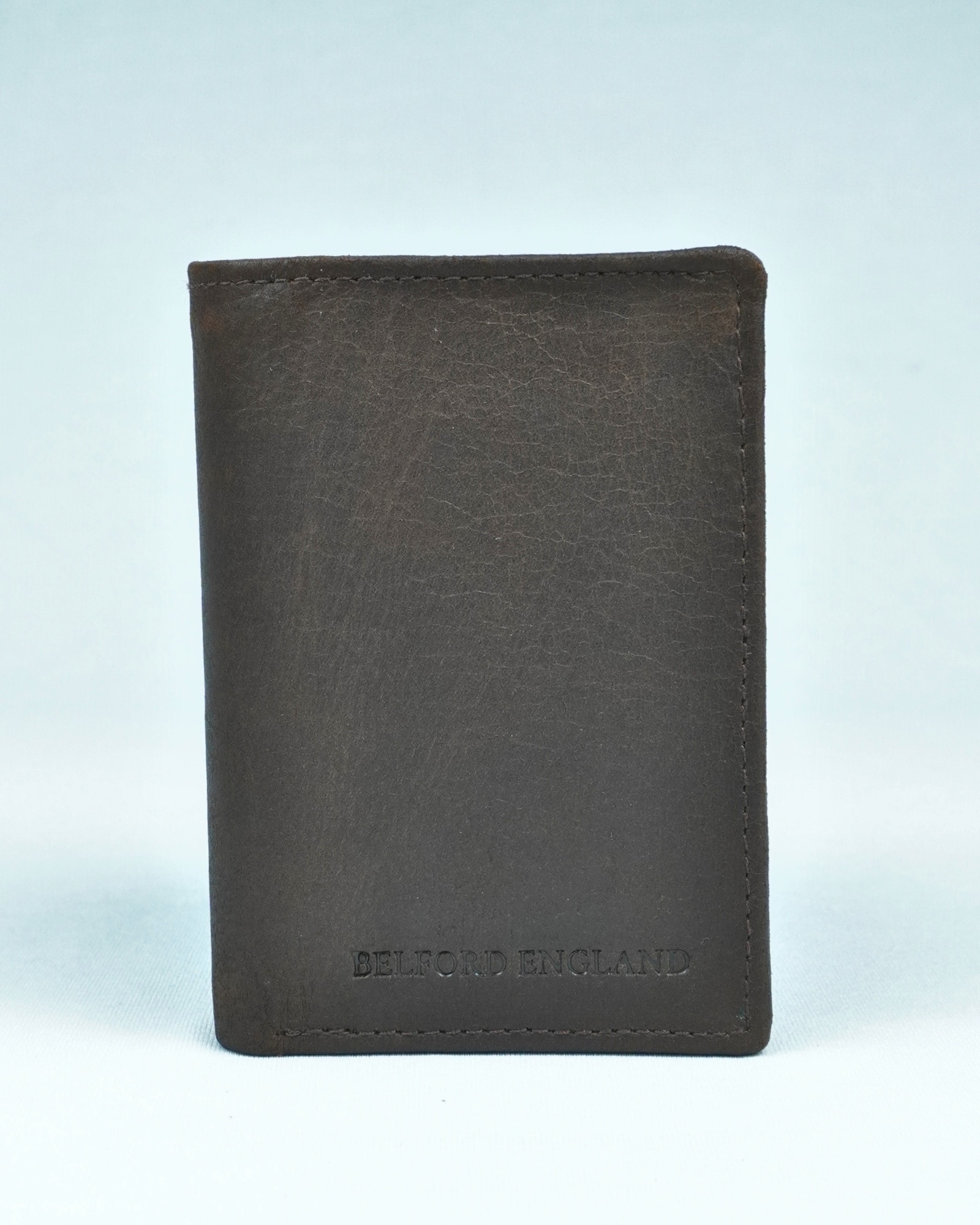 Britian - Men’s Original Leather Tri-Fold Wallet - Coffee Brown