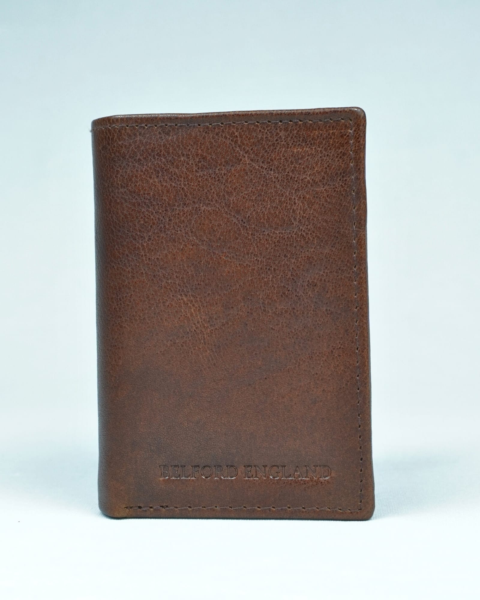 Britian - Men’s Original Leather Tri-Fold Wallet - Dark Brown - Image 6