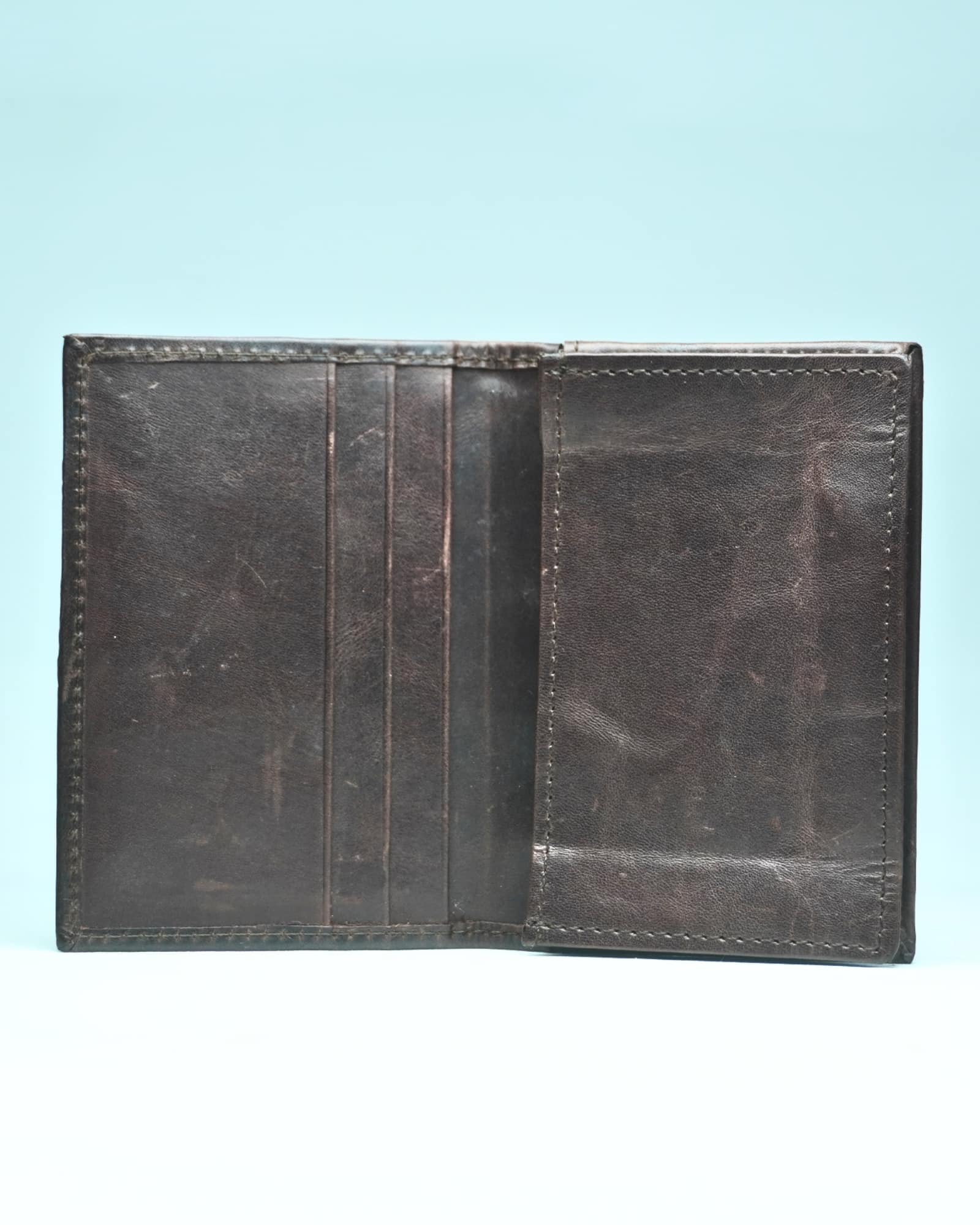 Shepered Men’s Original Leather Slim Wallet (Vintage Brown) - Image 2