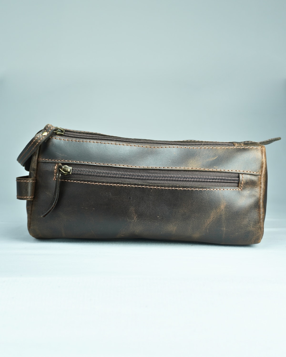 Belgium -  Original Leather Dopp Kit (Vintage Brown) - Image 2