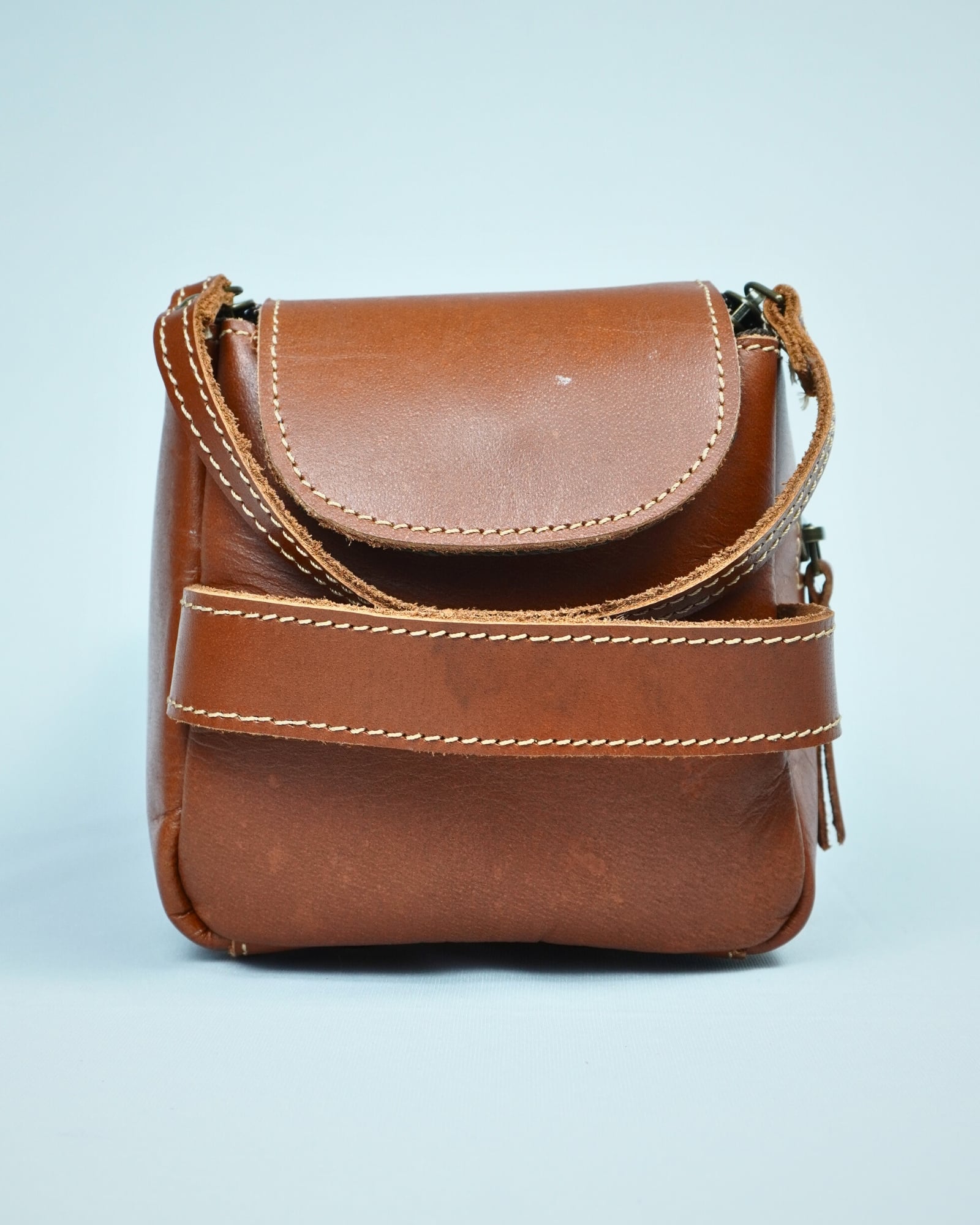 Japan - Original Leather Dopp Kit (Tan) - Image 6