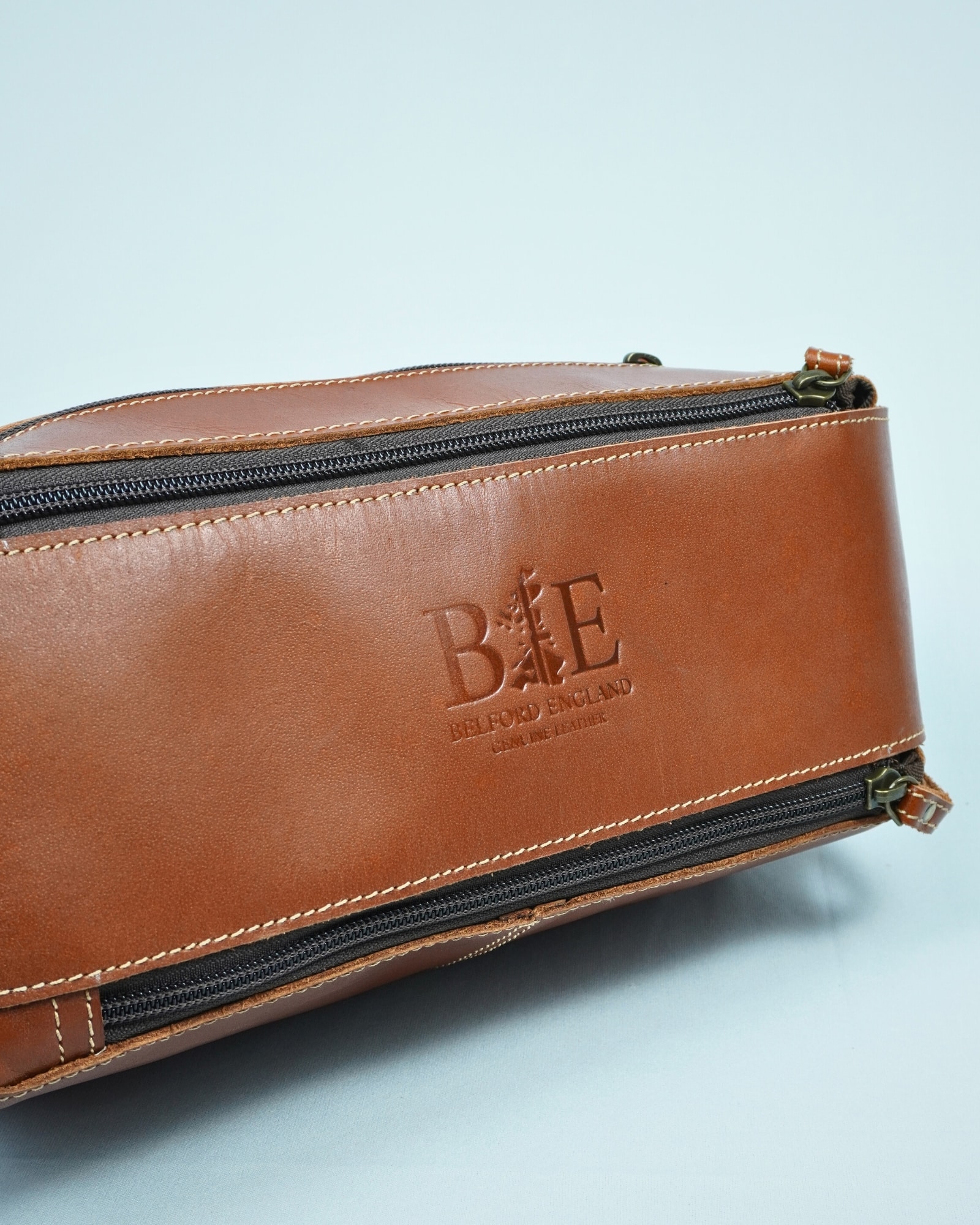 Japan - Original Leather Dopp Kit (Tan) - Image 7