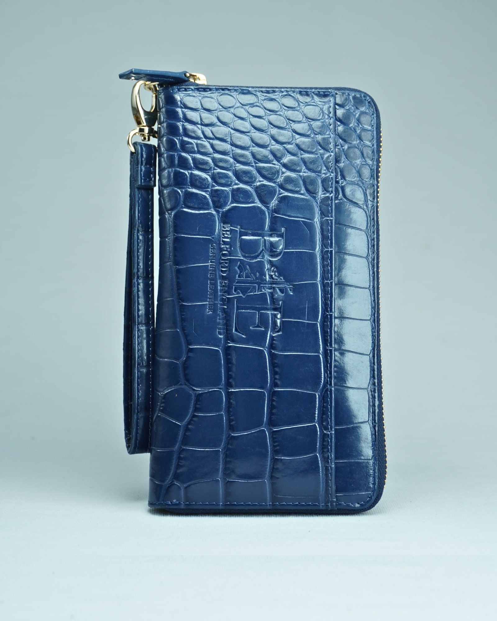 Lyra - Women’s Original Leather Wallet - Blue - Image 3