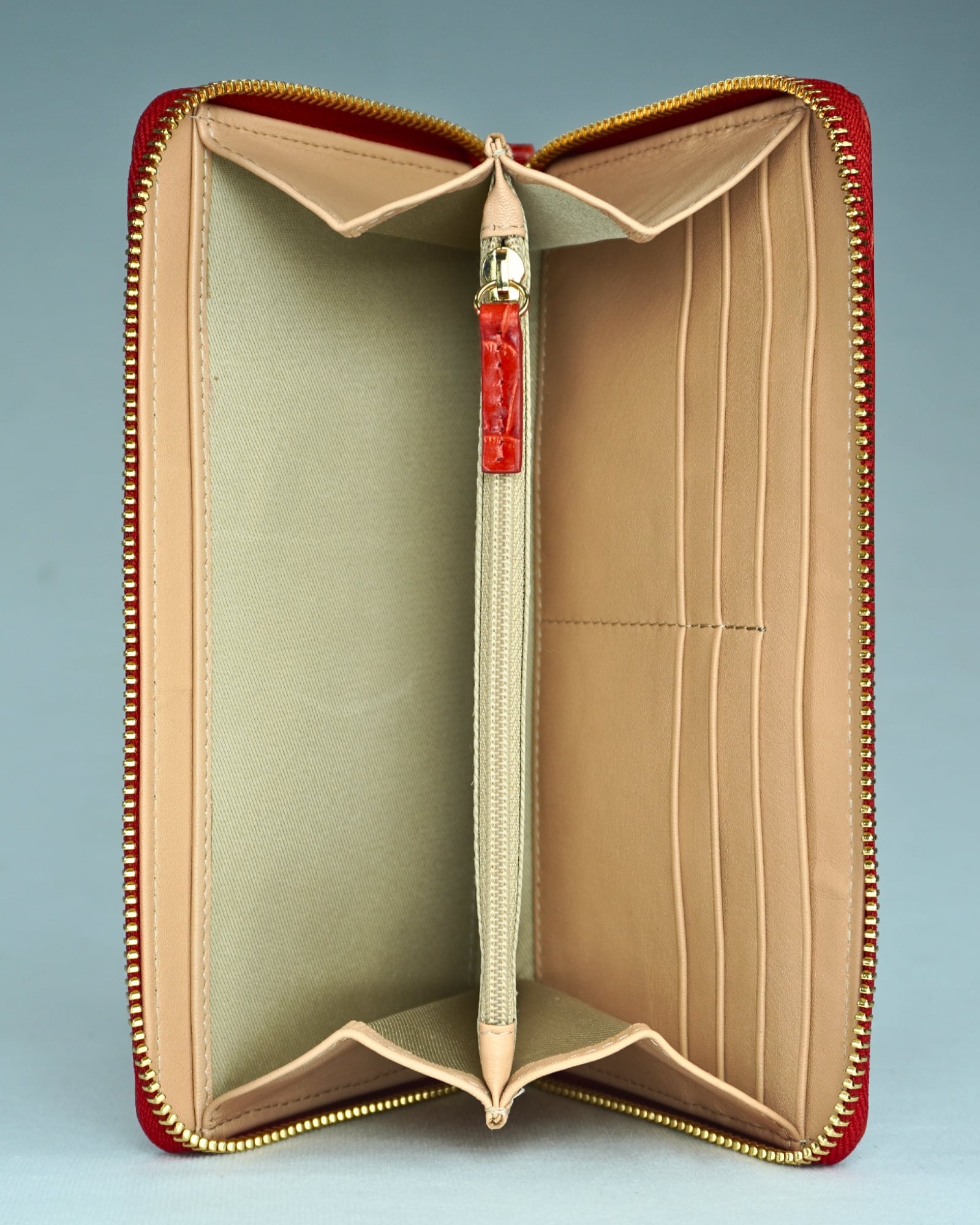 Lyra - Women’s Original Leather Wallet - Maroon - Image 4