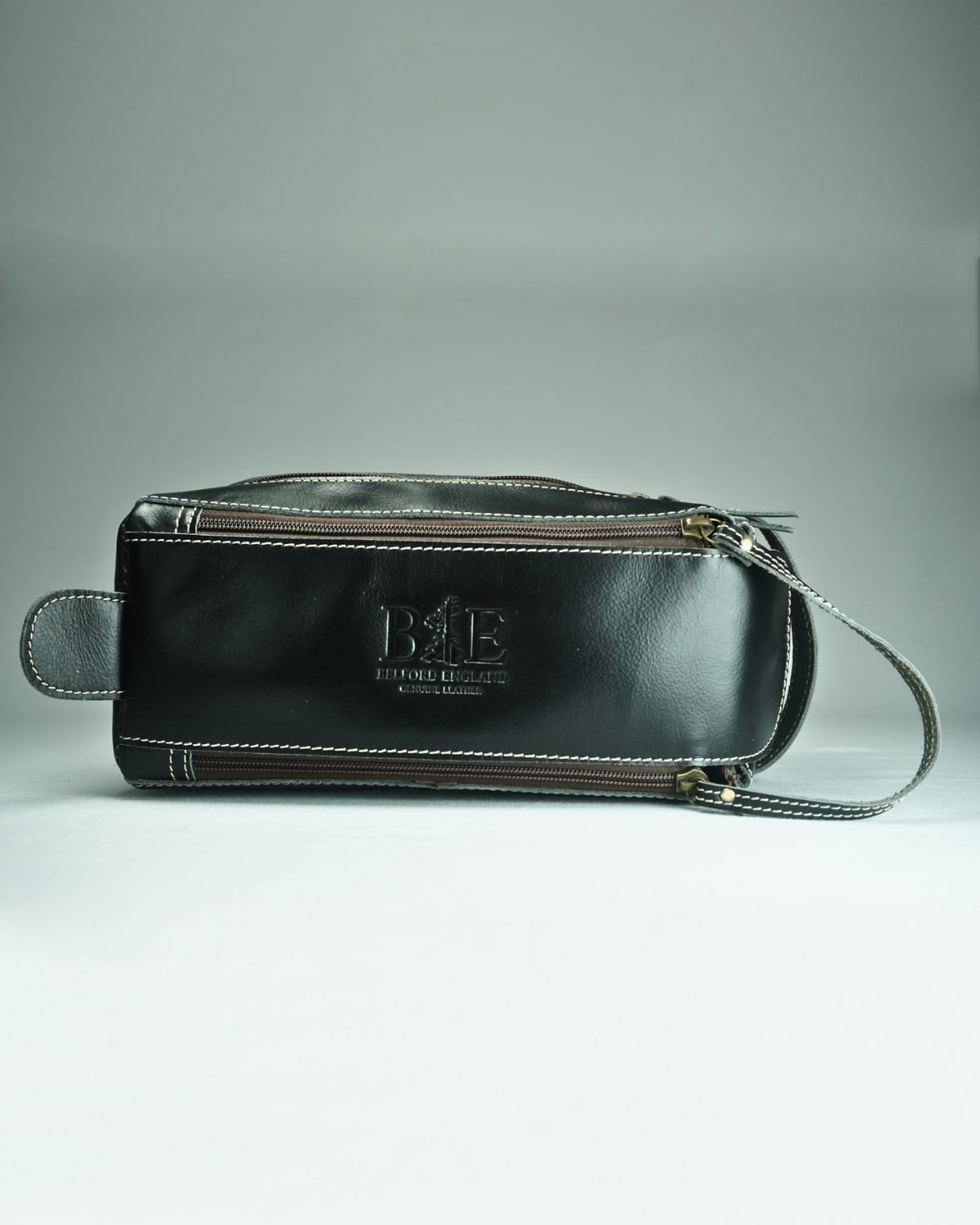 Mike - Original Leather Dopp Kit (Black) - Image 3