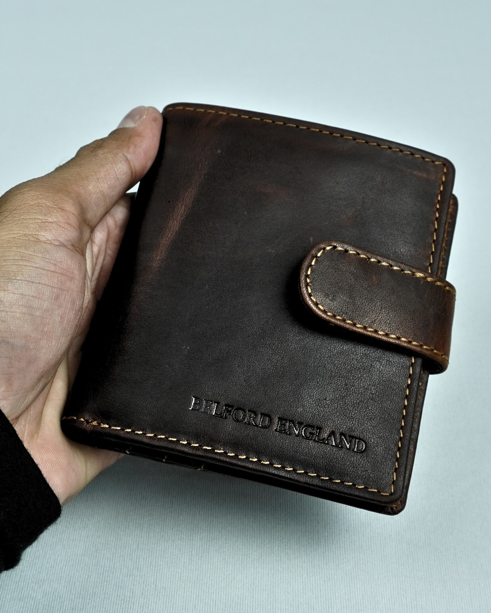 Braxton- Men’s Original Leather Wallet (Vintage Brown)