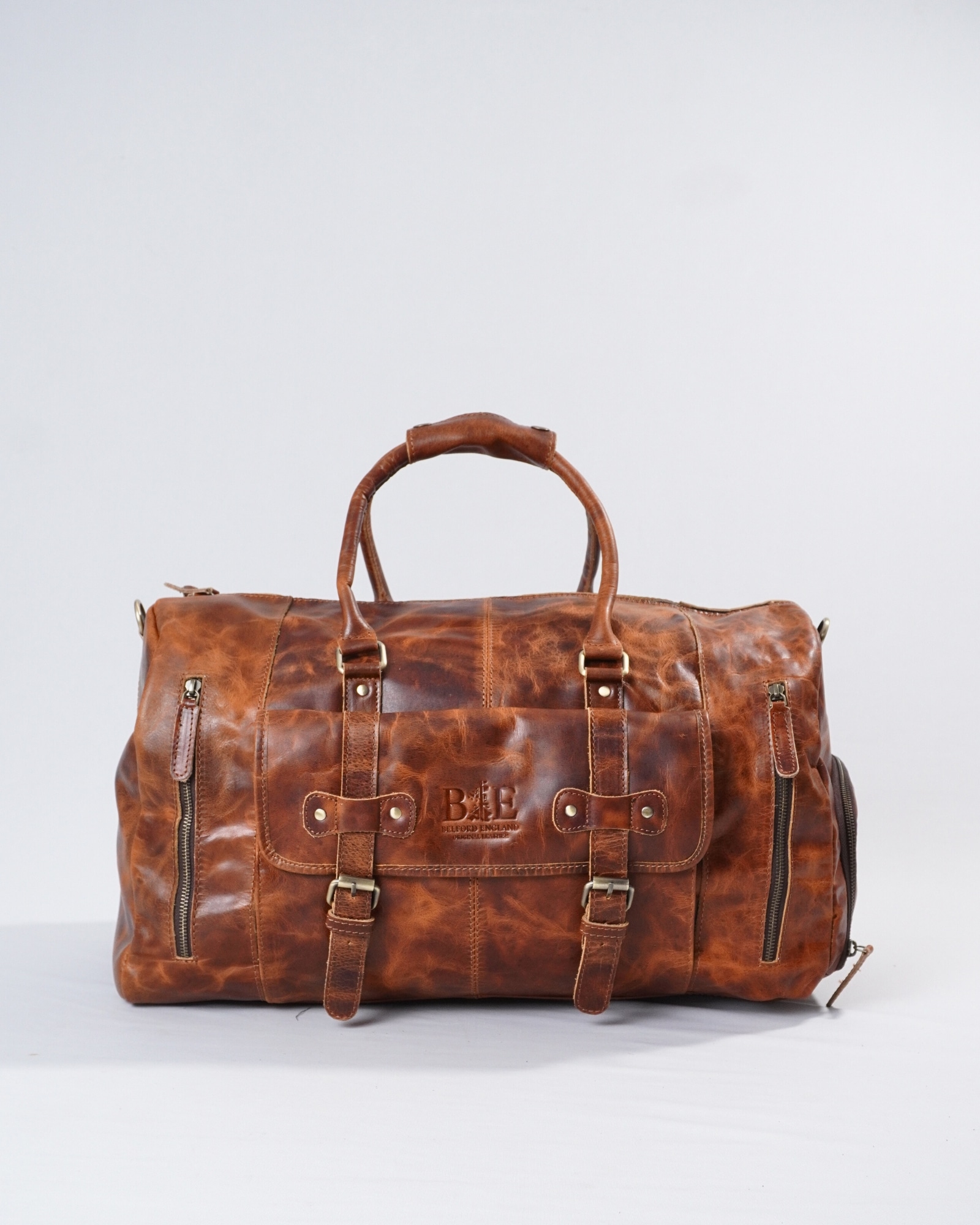 BroadMan - Original Leather Travel Bag (Legacy Tan) - Image 2