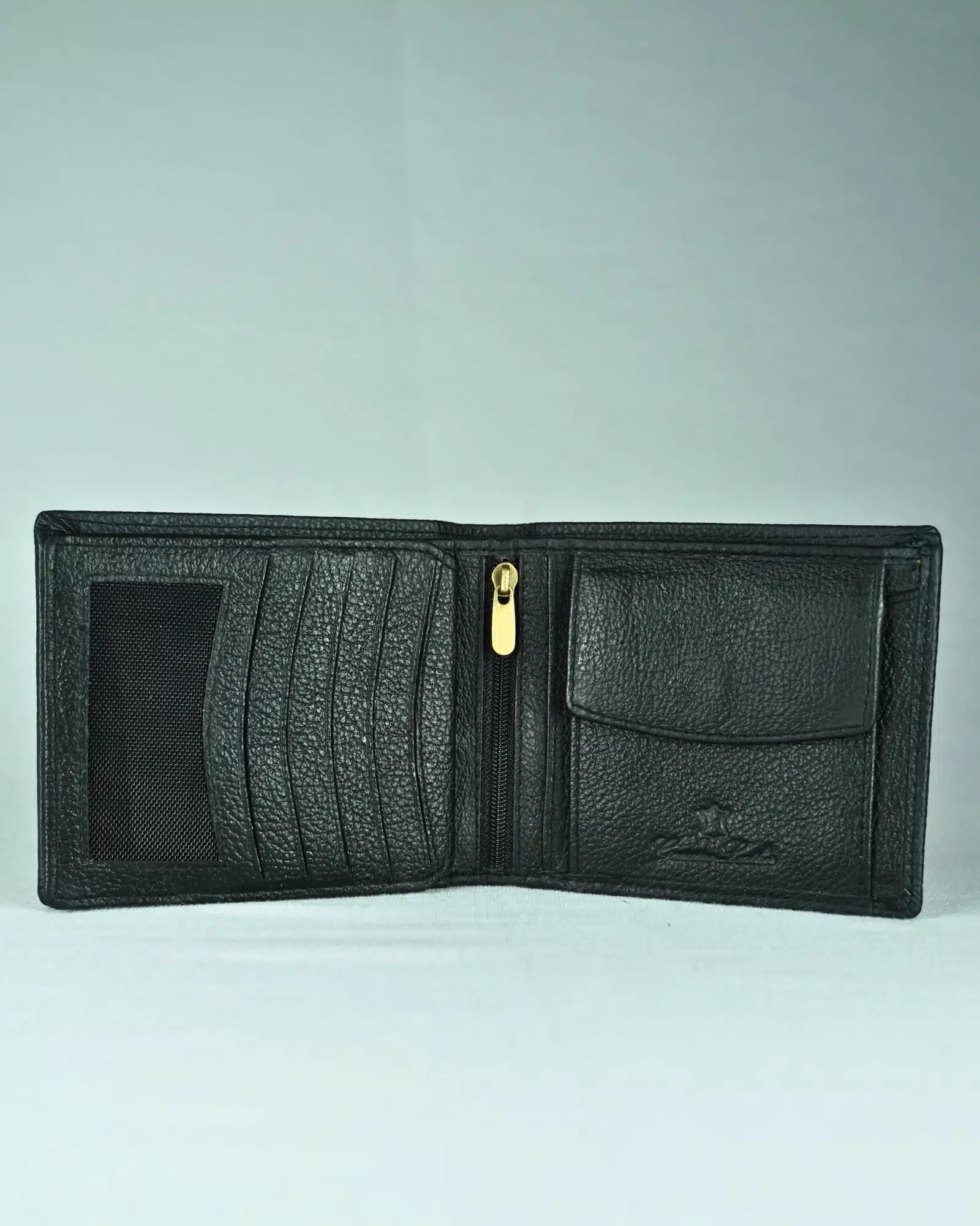 Chester - Men’s Original Leather Wallet (With 10 Card Slots) - Black - Image 2
