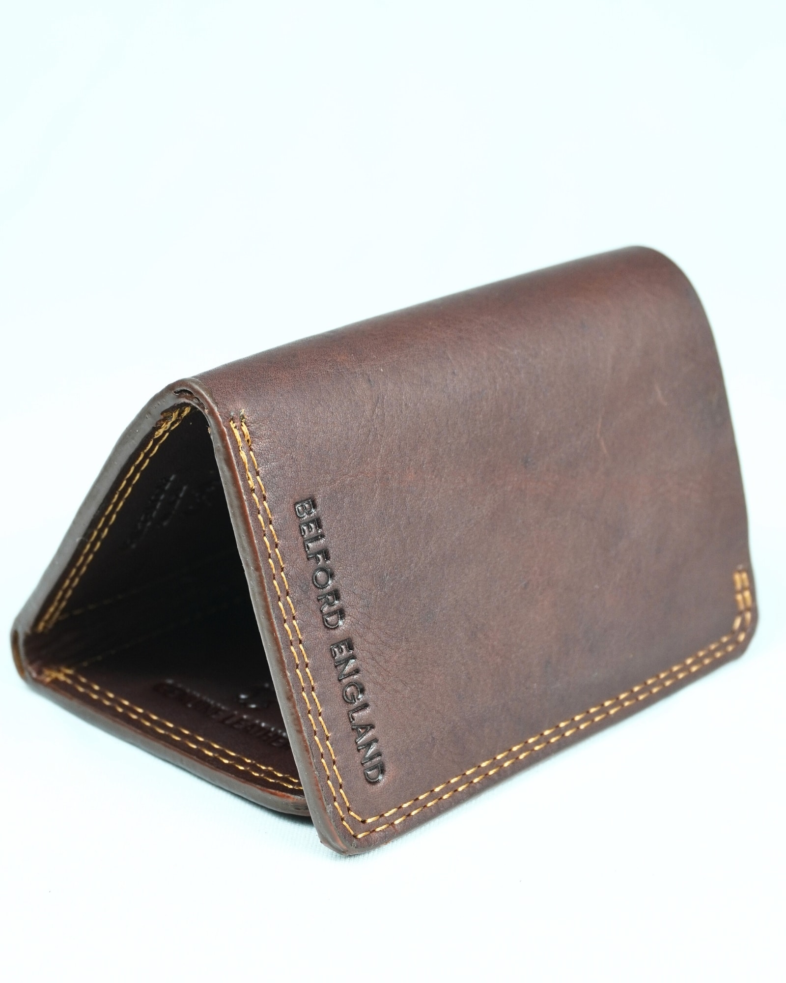 Enfield - Men’s Original Leather Tri-Fold Wallet (Vintage Brown) - Image 5