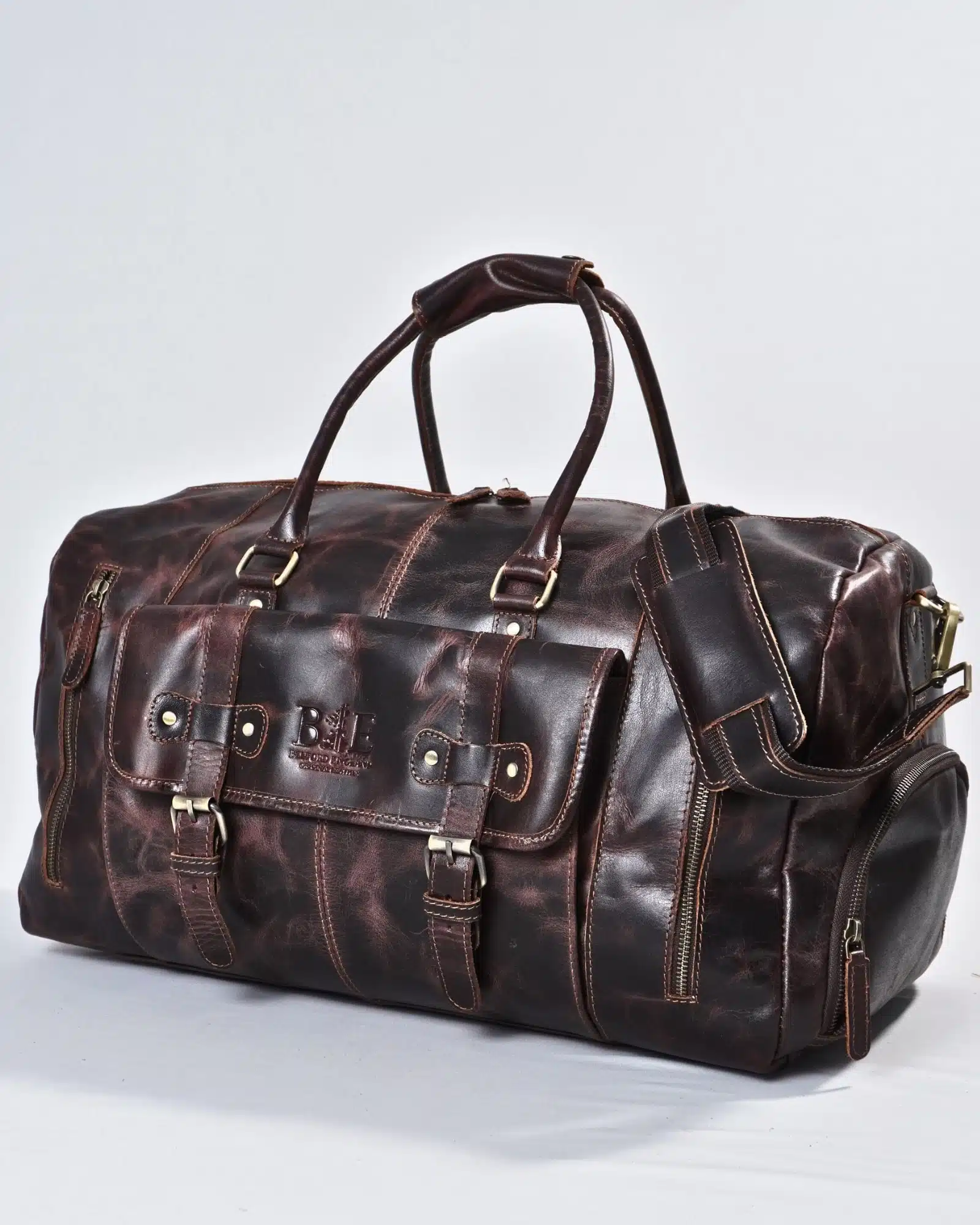 The Heritage Original Leather Travel Bag  (Vintage Brown)