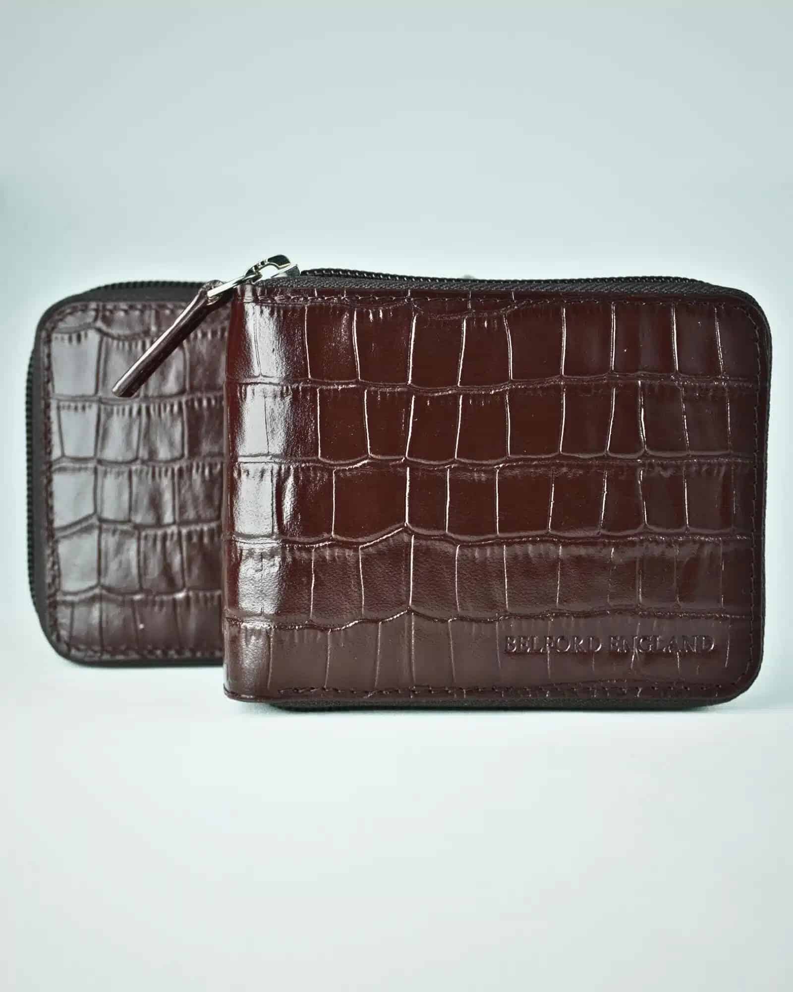 Luxury Series Men’s Original Leather Wallet (Cherry) - Image 5