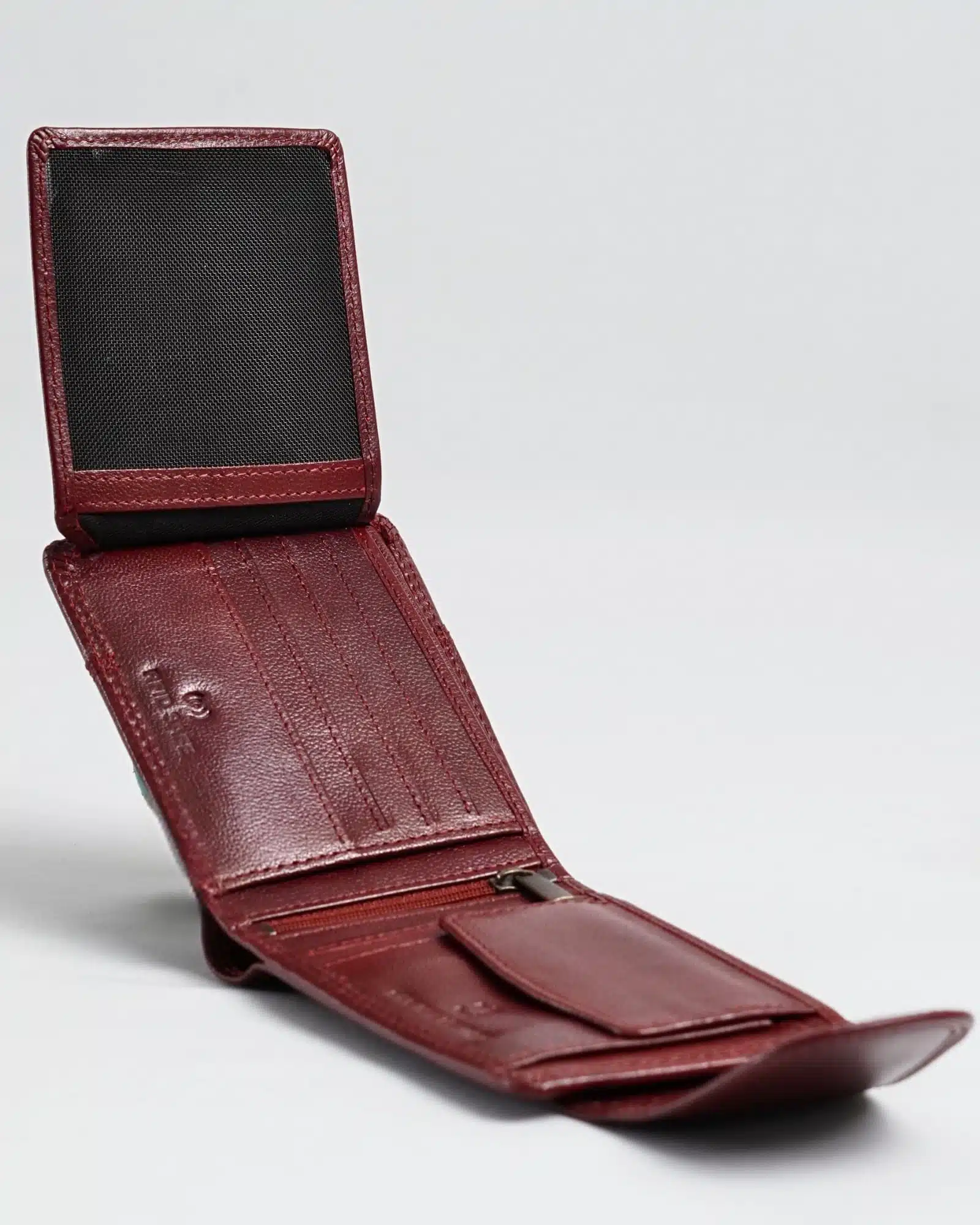 Derby - Men’s Original Leather Wallet (Brown & Cherry Blend) - Image 3