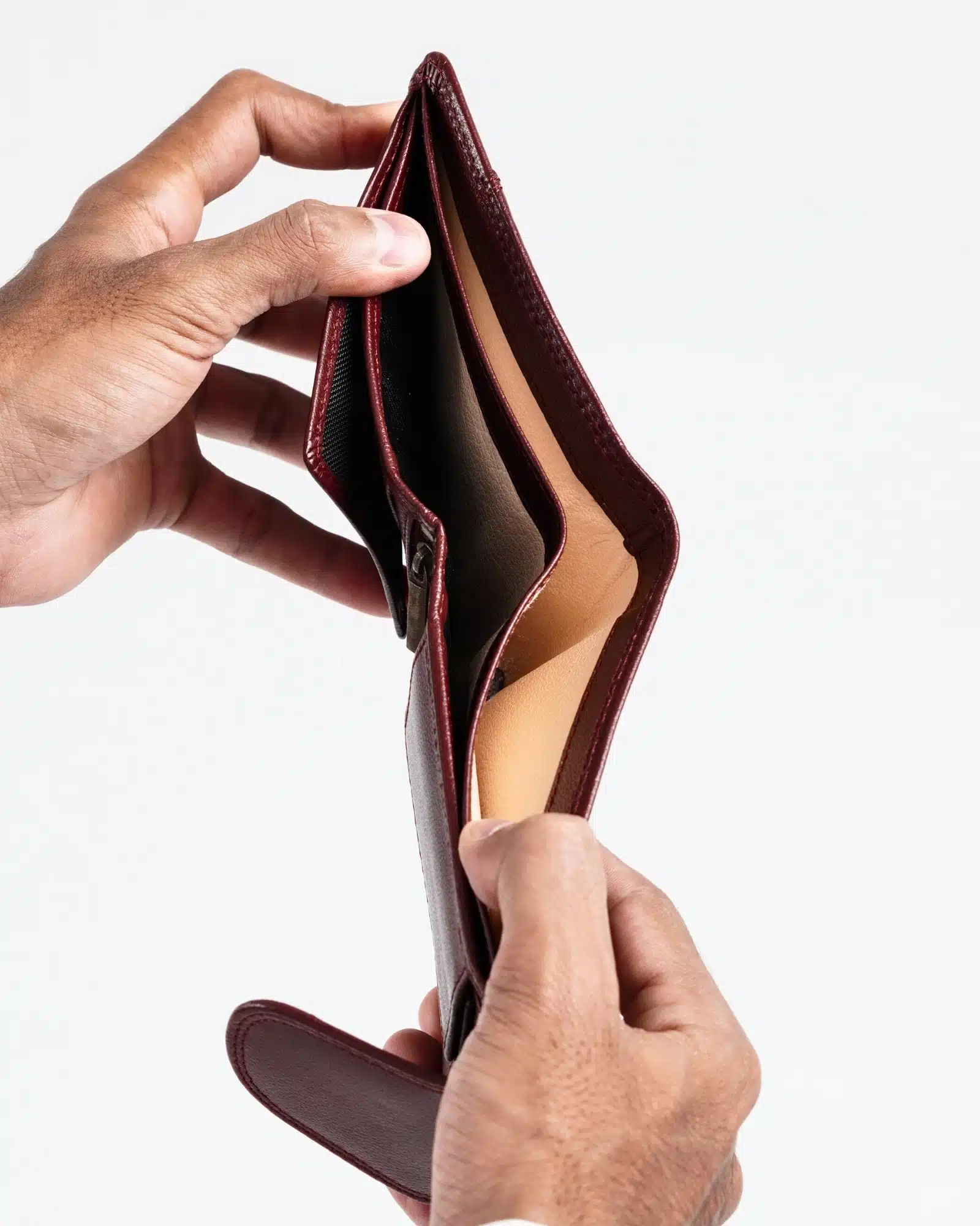 Derby - Men’s Original Leather Wallet (Brown & Cherry Blend) - Image 4