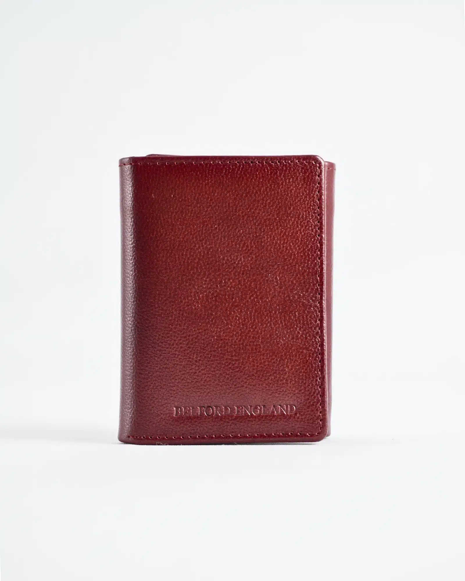 Dublin - Men’s Original Leather Trifold Wallet (Brown & Cherry Blend) - Image 2