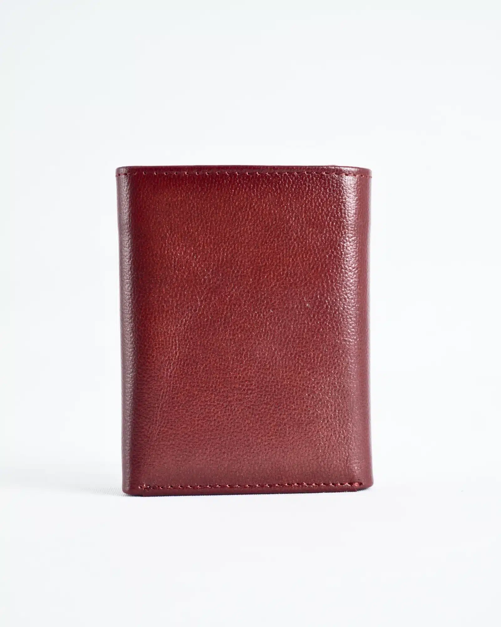 Dublin - Men’s Original Leather Trifold Wallet (Brown & Cherry Blend) - Image 6