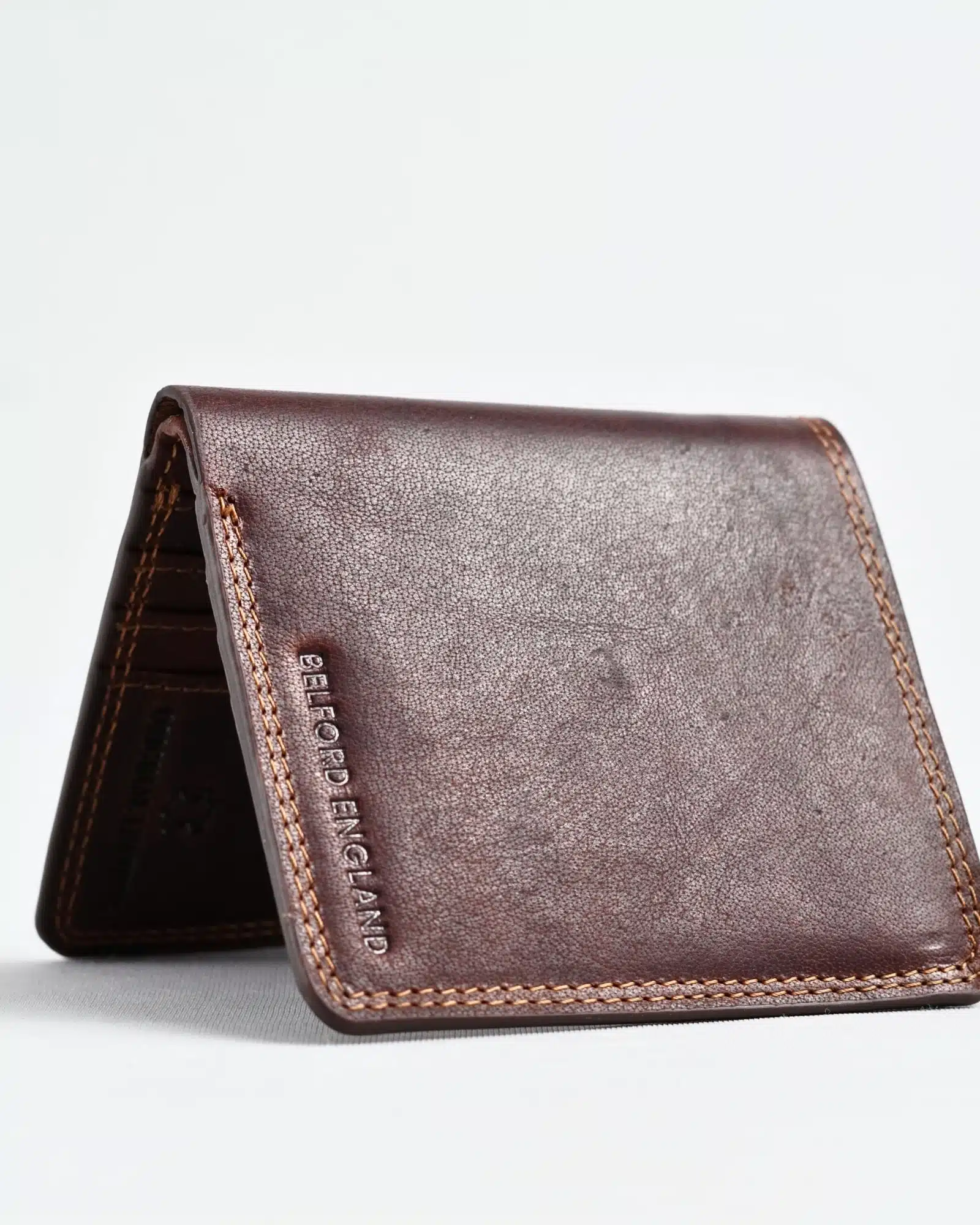 Aubrey - Men’s Original Leather Wallet - Vintage Brown - Image 3