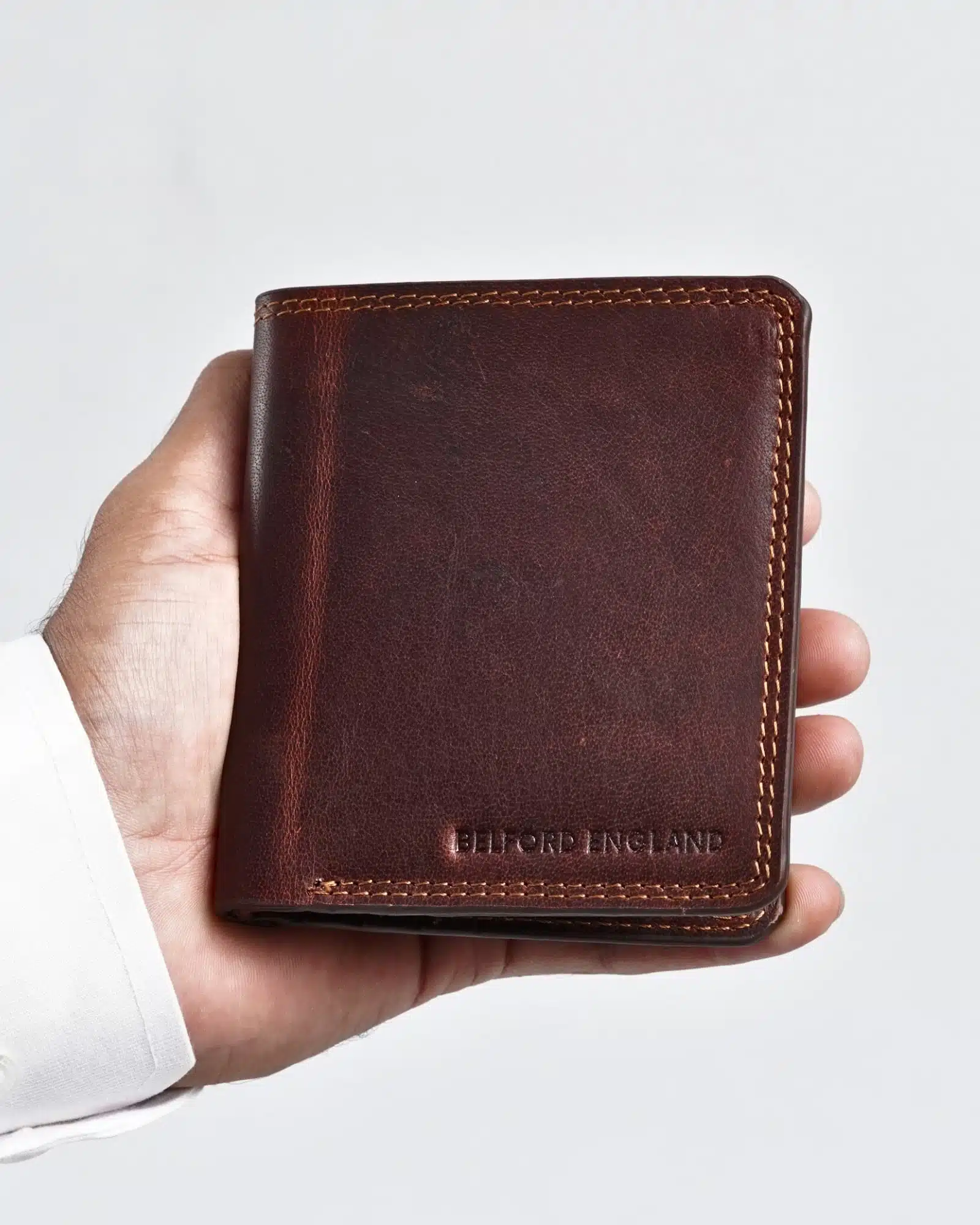 Aubrey - Men’s Original Leather Wallet - Vintage Brown - Image 4